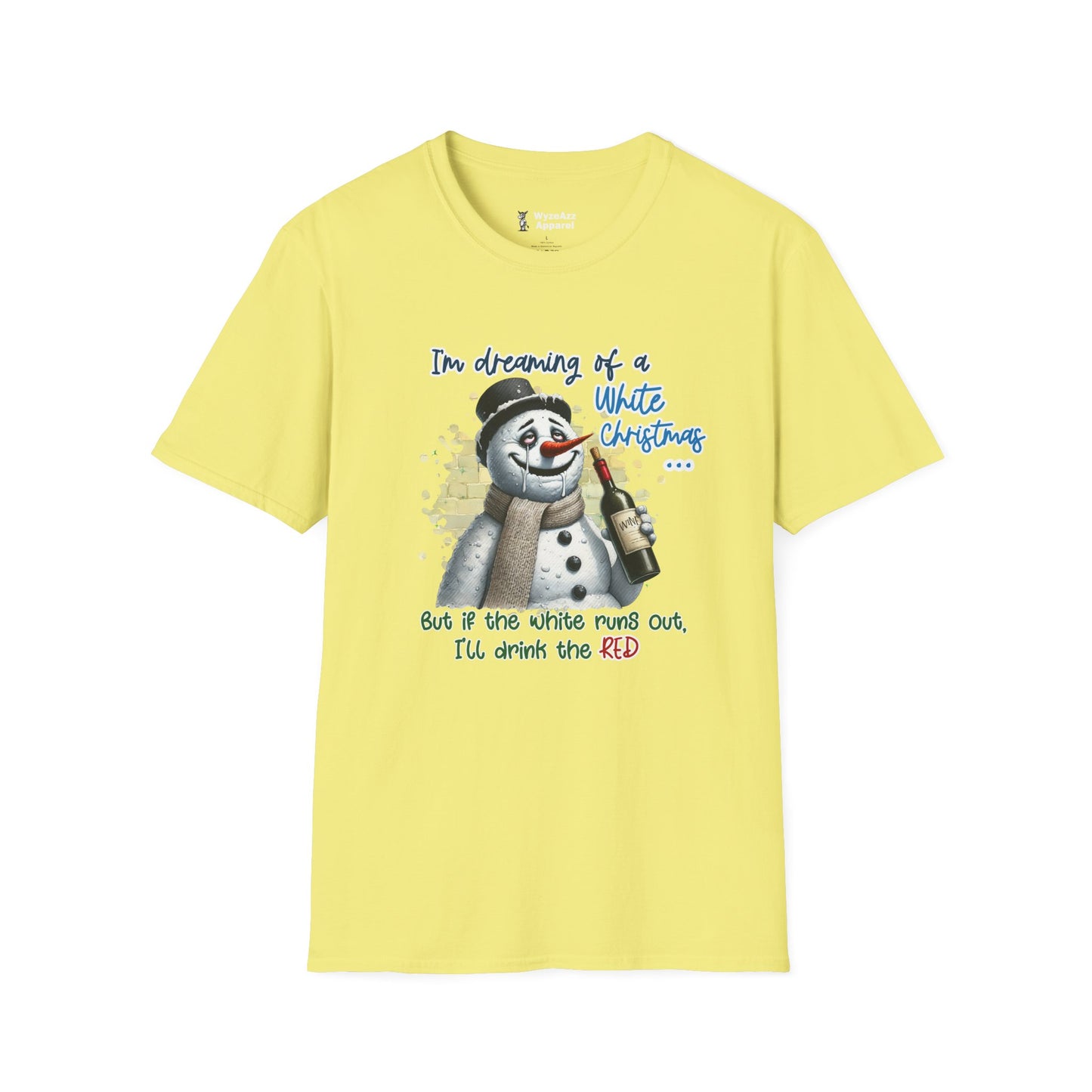 I'm Dreaming Of A White Christmas (Wine) T-Shirt