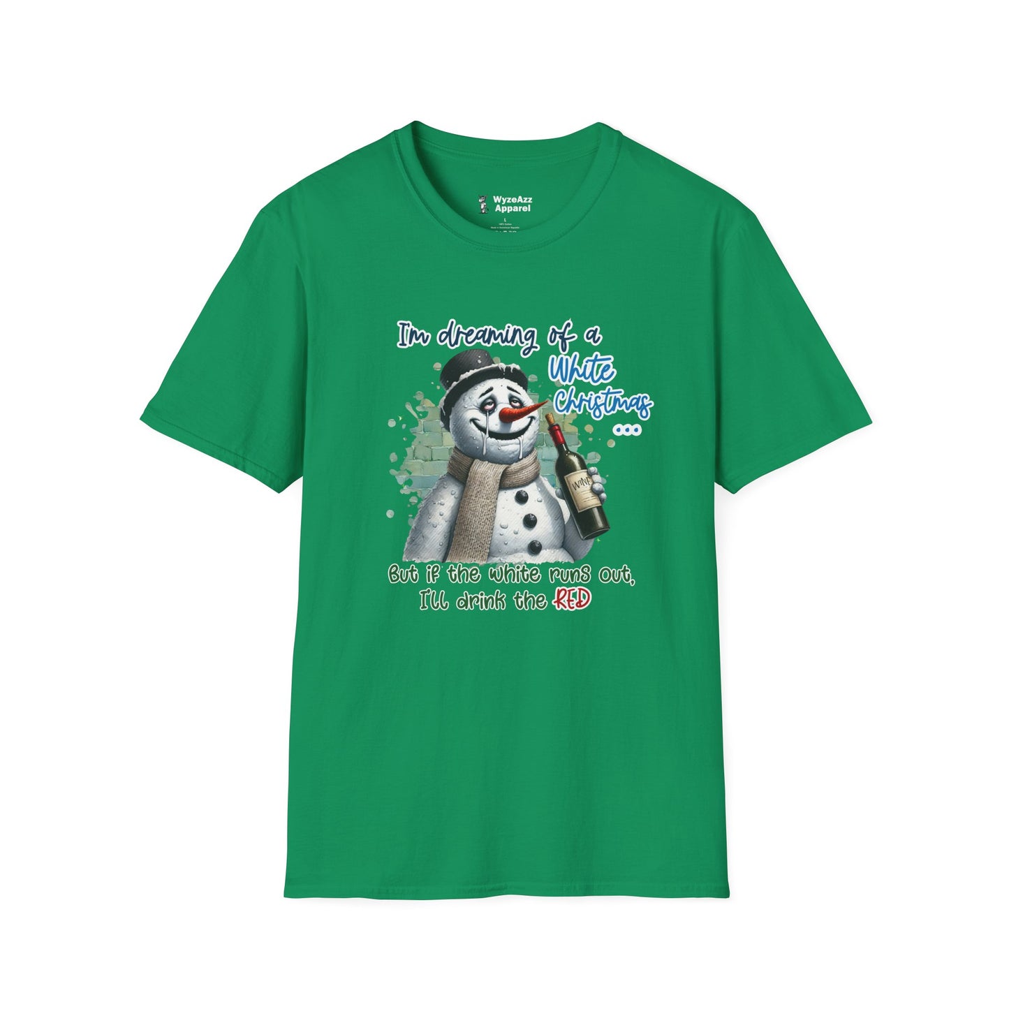 I'm Dreaming Of A White Christmas (Wine) T-Shirt
