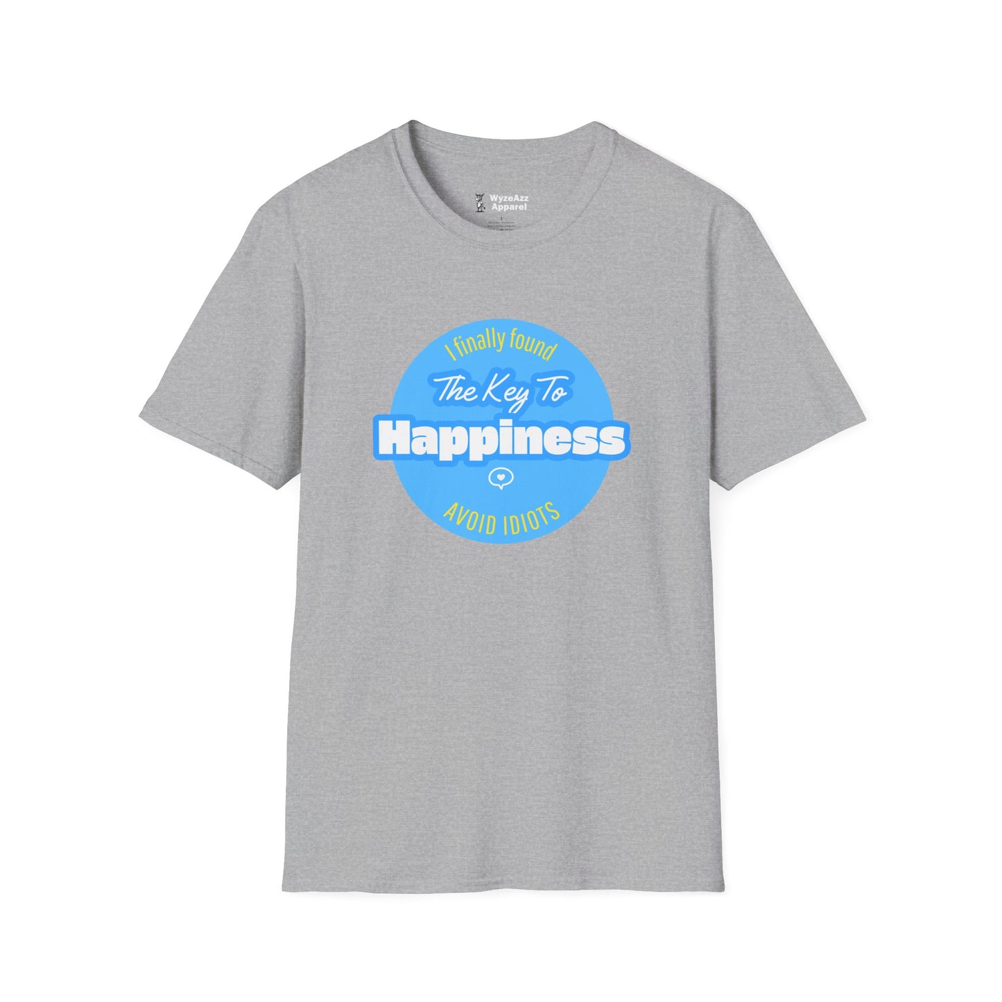 The Key To Happiness. Avoid Idiots T-Shirt