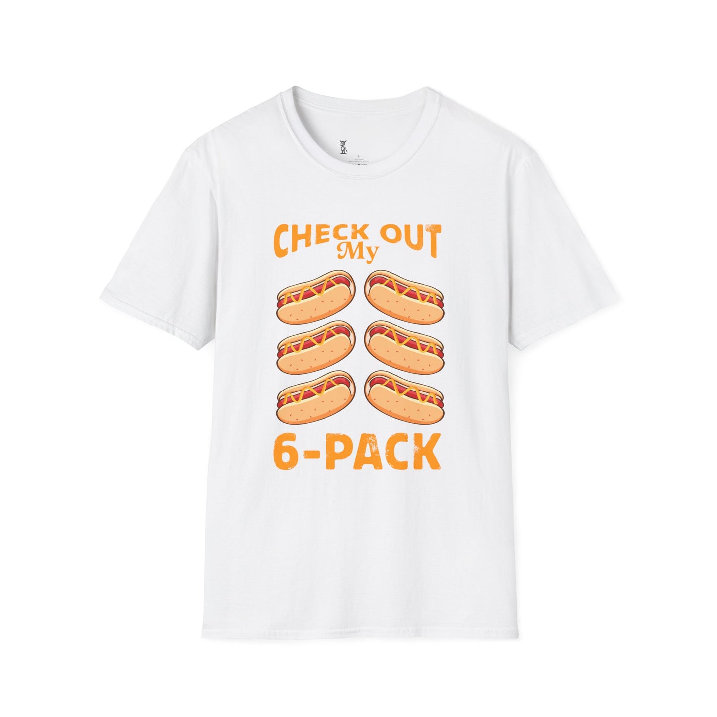 Check Out My 6 Pack Hotdog T-Shirt