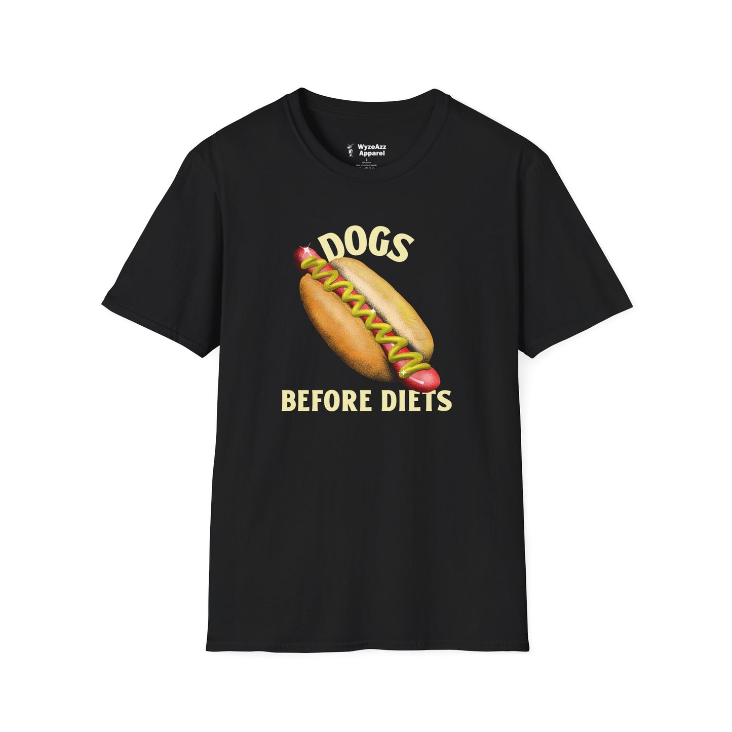 Dogs Before Diets Hotdog T-Shirt