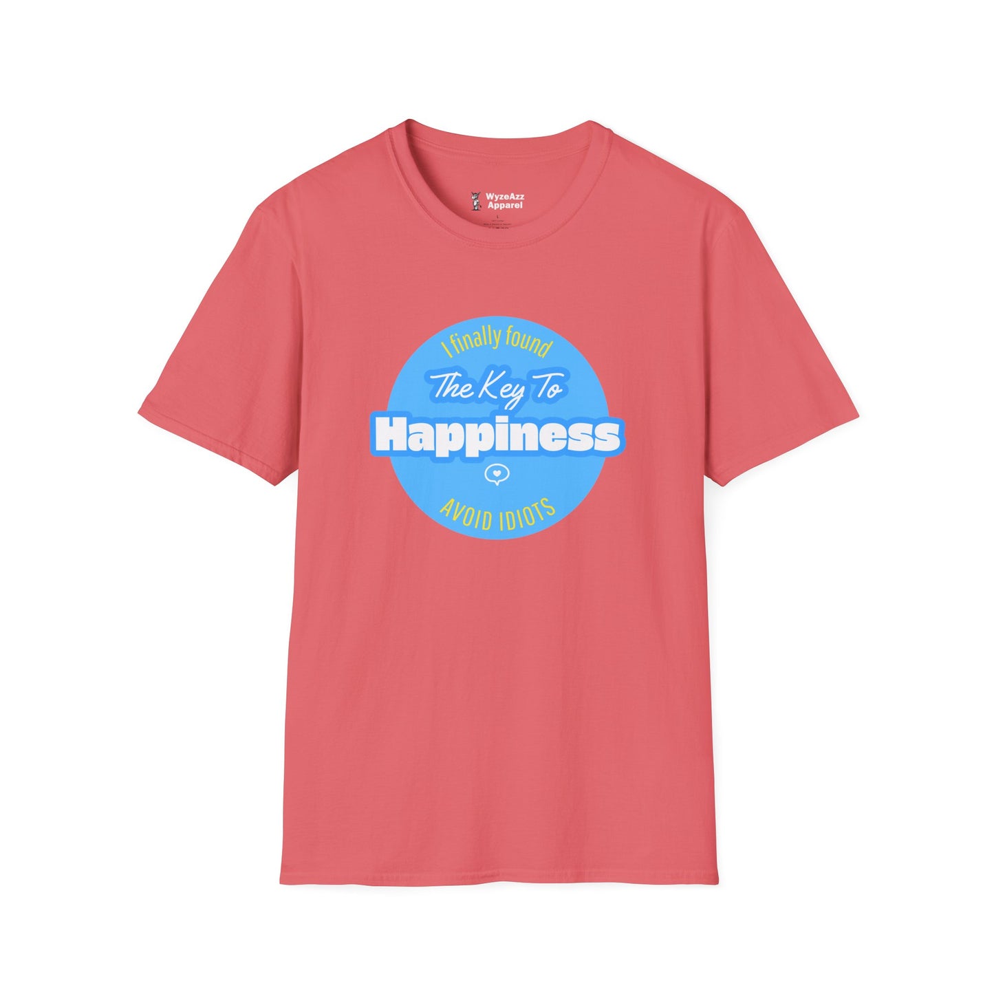 The Key To Happiness. Avoid Idiots T-Shirt