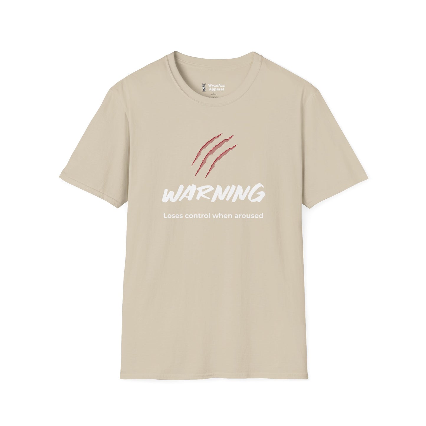Warning, Loses Control When Aroused Scratch T-Shirt