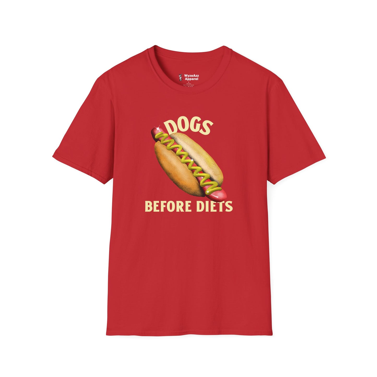 Dogs Before Diets Hotdog T-Shirt