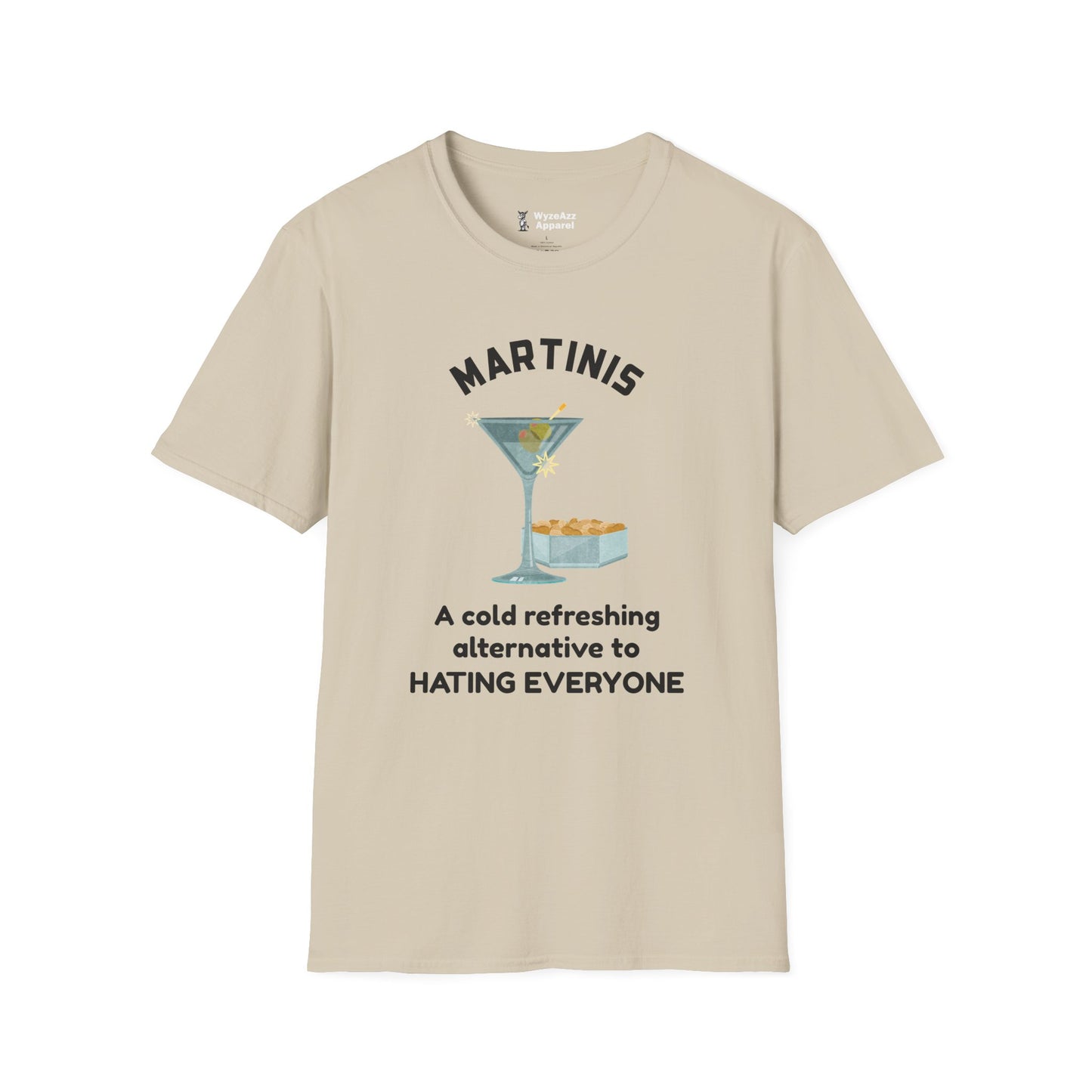 Martinis - A Cold Refreshing Alternative to Hating Everyone T-Shirt