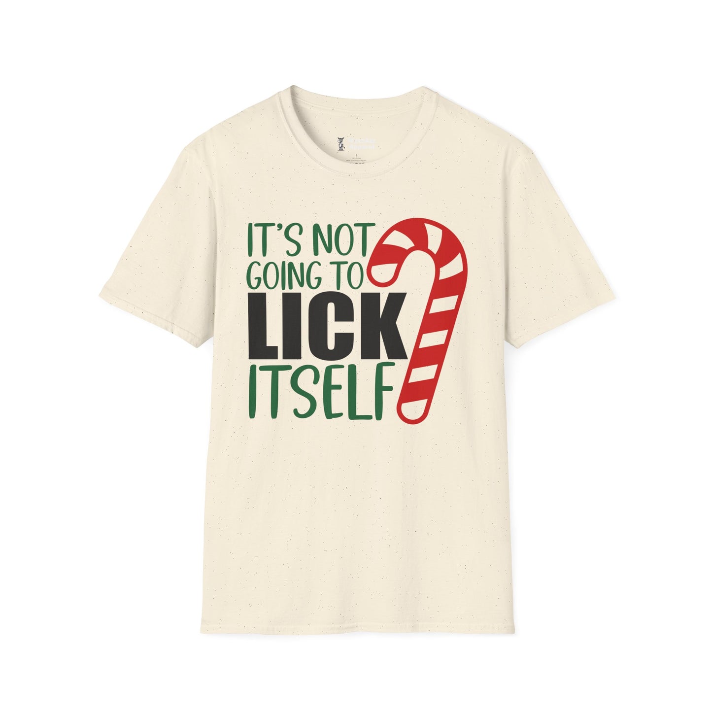 It's Not Going To Lick Itself - Candy Cane Christmas T-Shirt