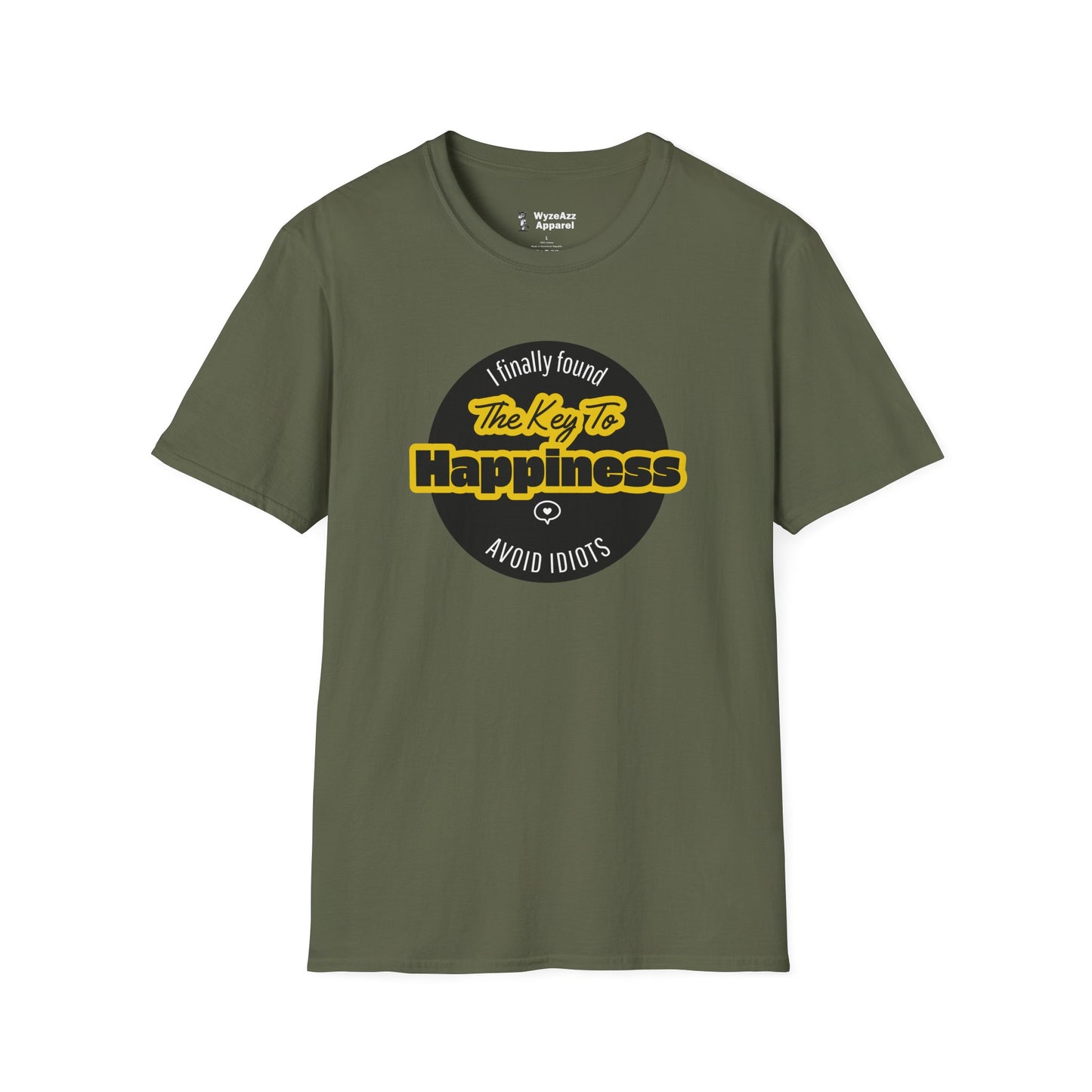 The Key To Happiness. Avoid Idiots T-Shirt