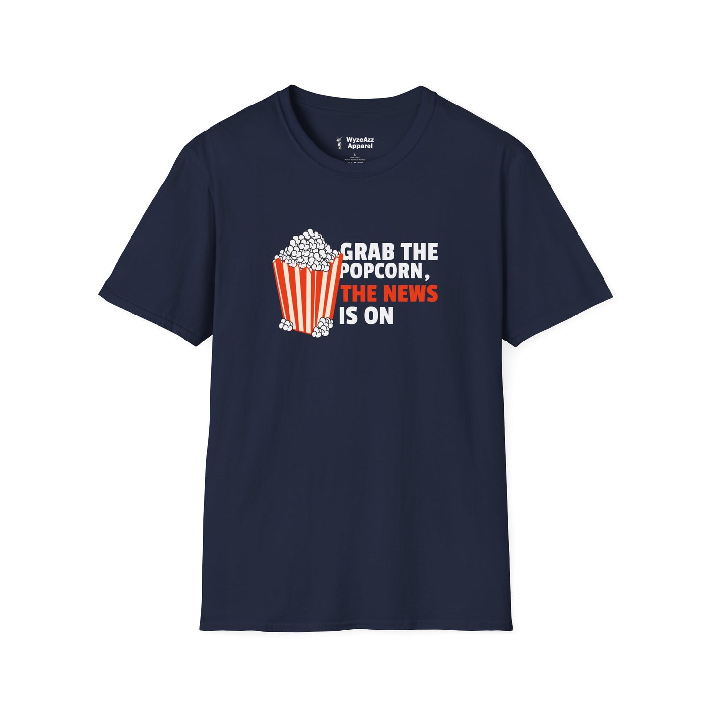 Grab The Popcorn News Media T-Shirt