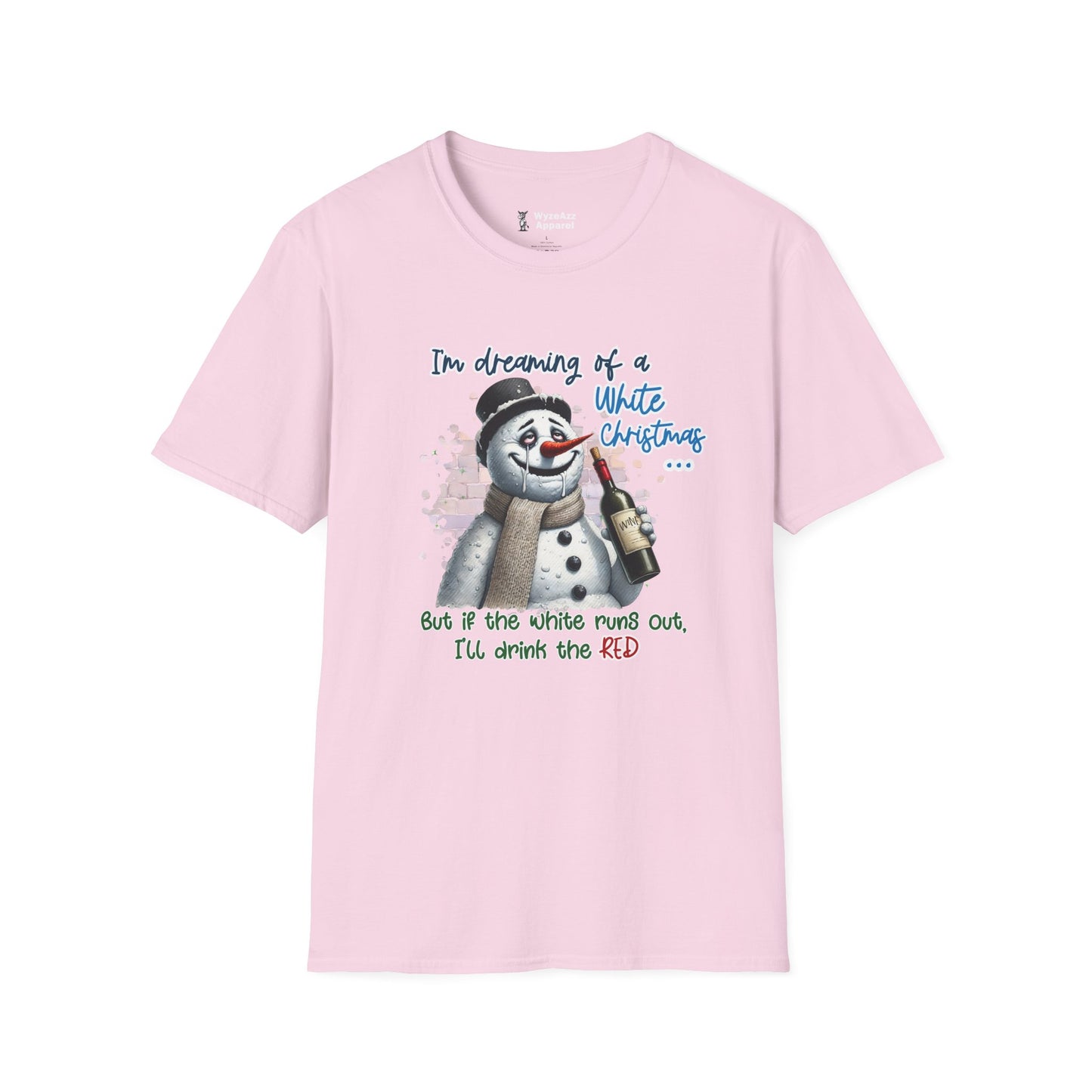 I'm Dreaming Of A White Christmas (Wine) T-Shirt