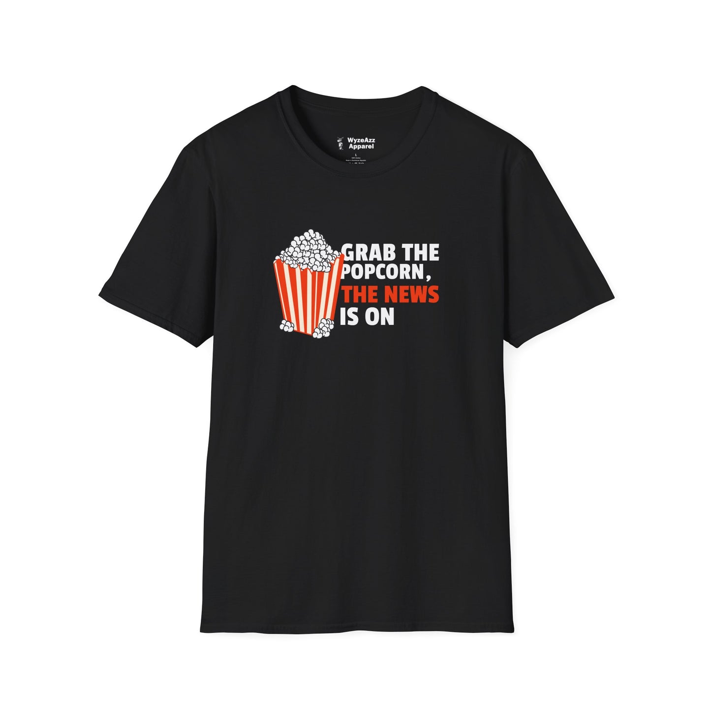 Grab The Popcorn News Media T-Shirt