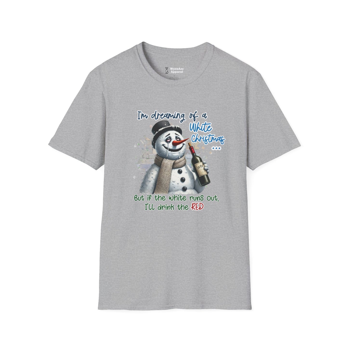 I'm Dreaming Of A White Christmas (Wine) T-Shirt