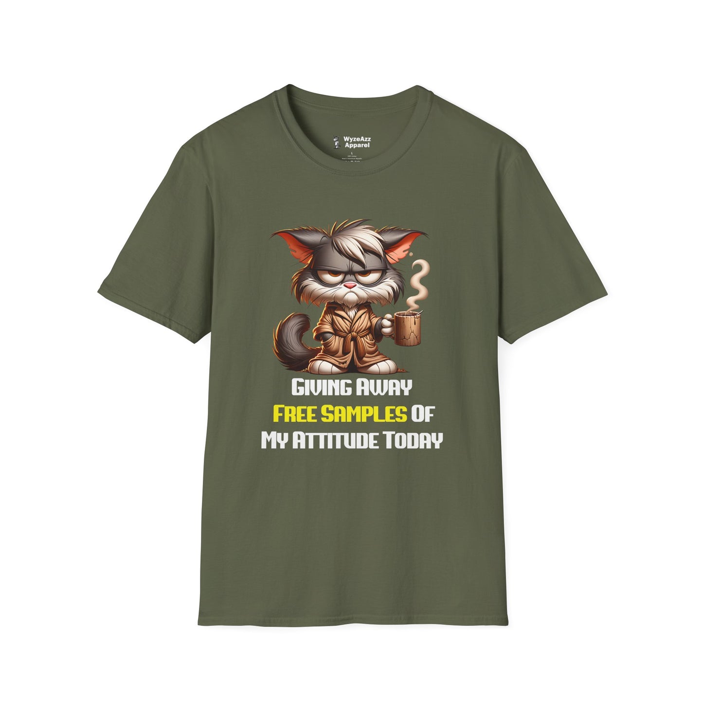 Giving Away Free Samples Of My Attitude Coffee T-Shirt