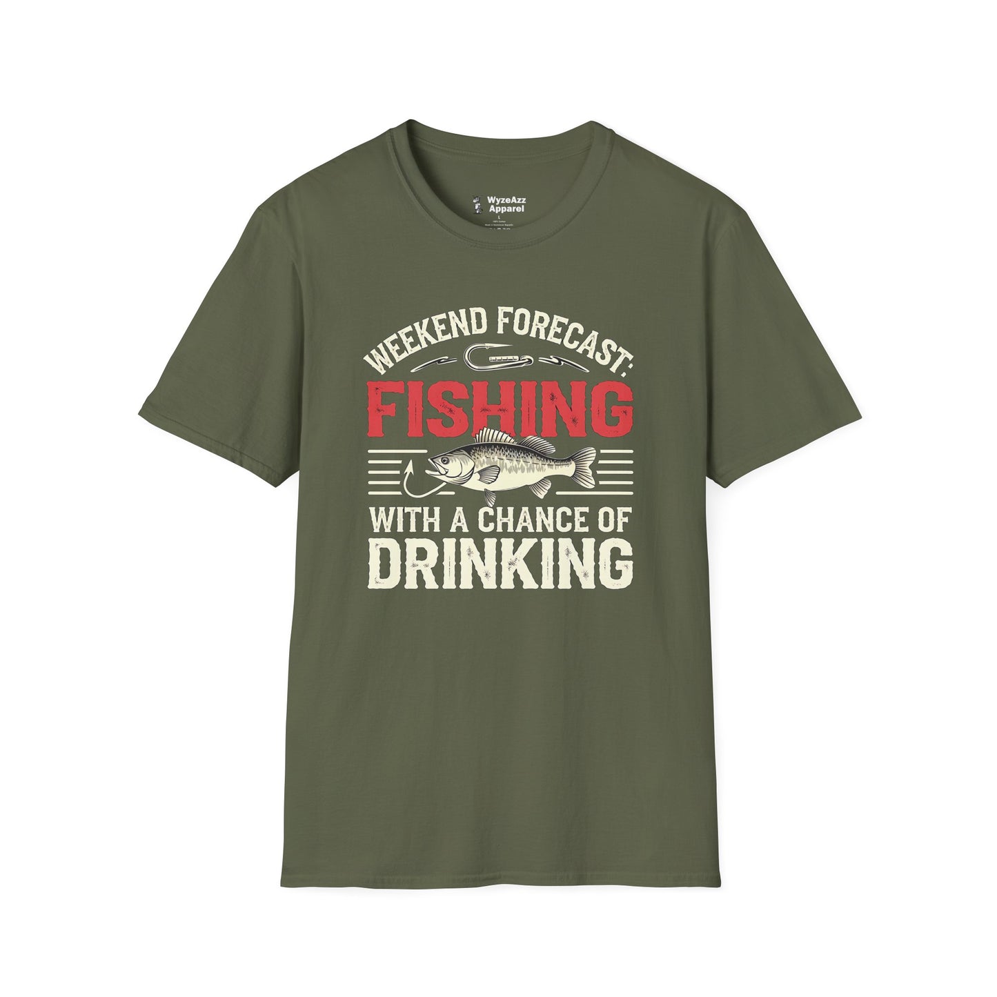 Weekend Forecast: Fishing WIth A Chance of Drinking T-Shirt