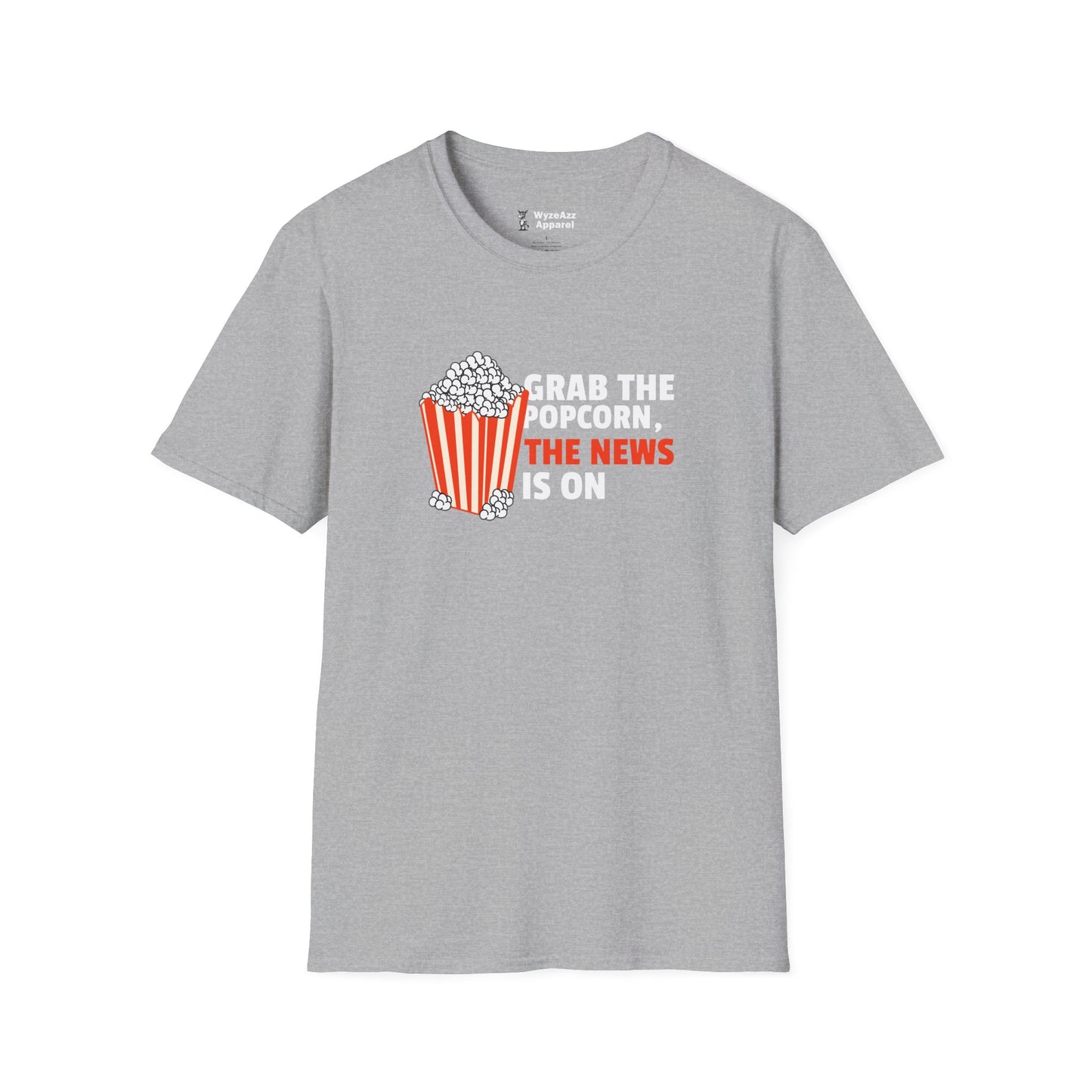 Grab The Popcorn News Media T-Shirt