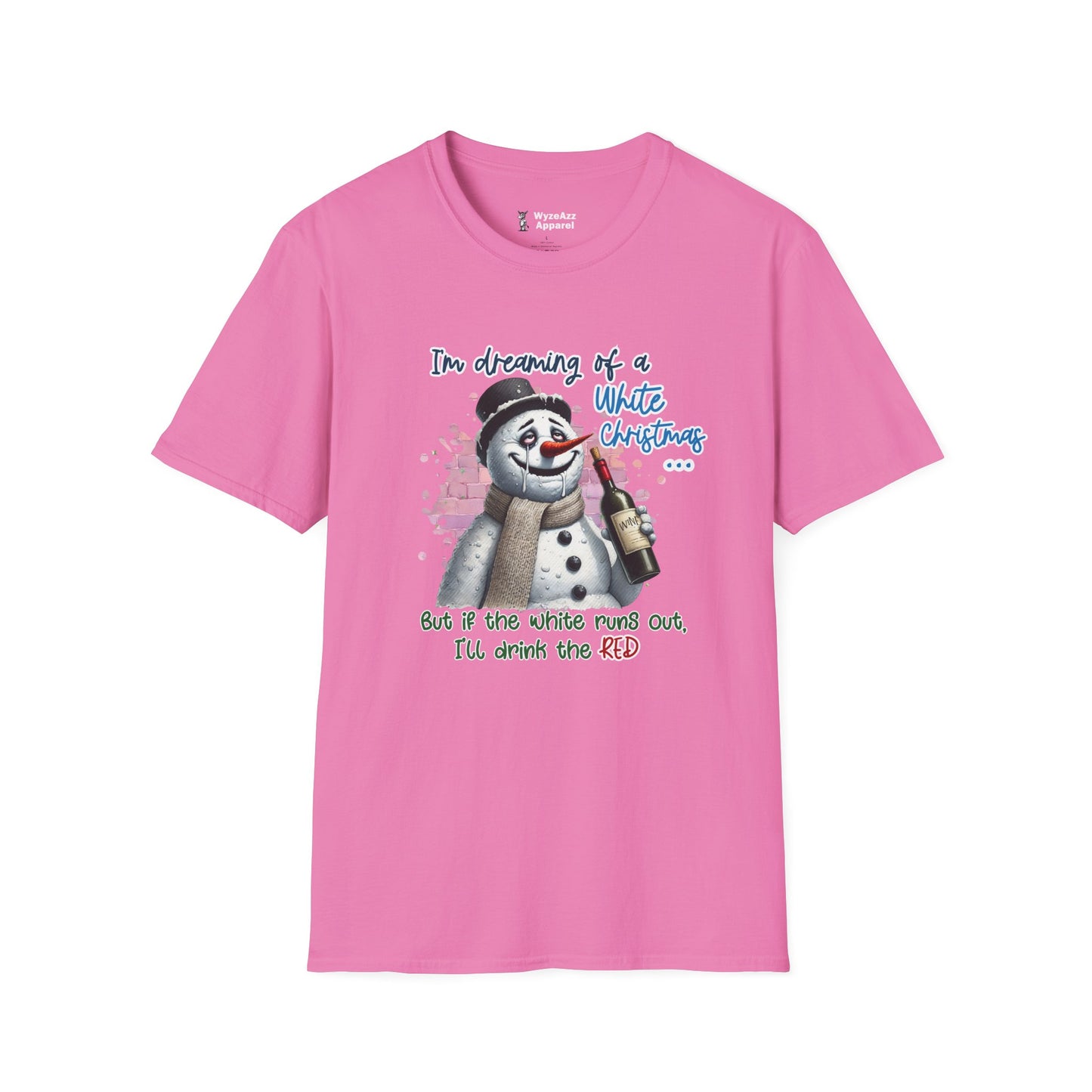 I'm Dreaming Of A White Christmas (Wine) T-Shirt