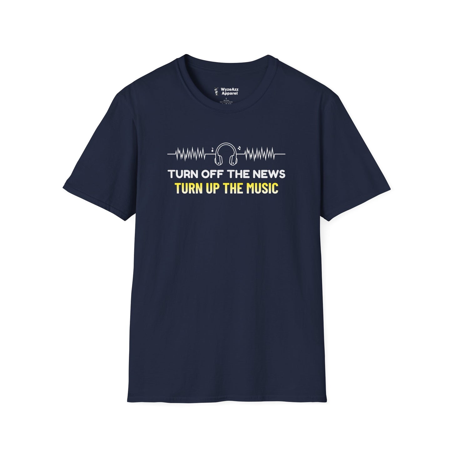Turn Off The News, Turn Up The Music T-Shirt