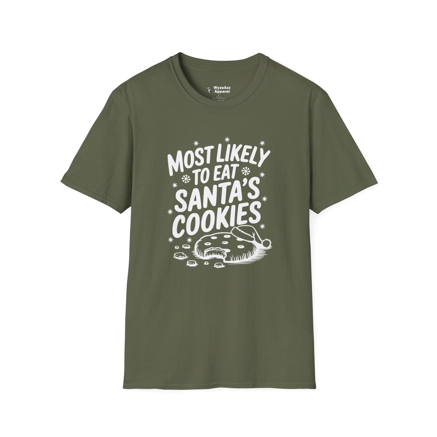 Most Likely To Eat Santa's Cookies Christmas T-Shirt