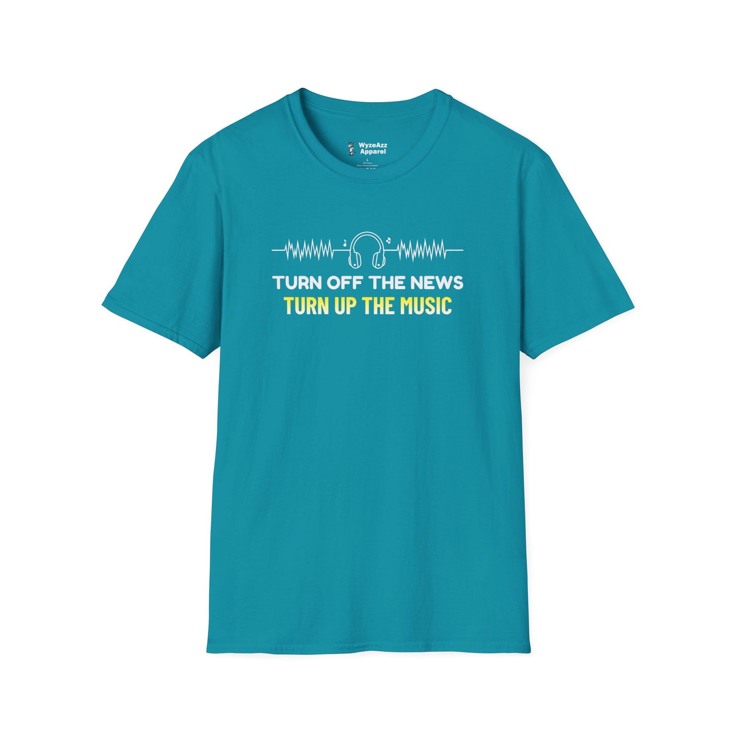 Turn Off The News, Turn Up The Music T-Shirt
