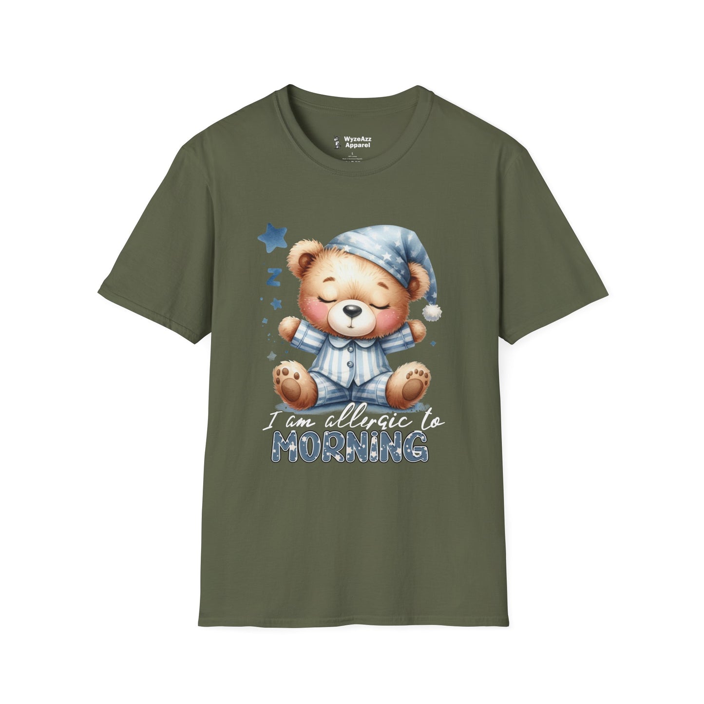 I Am Allergic To Morning Teddy Bear T-Shirt