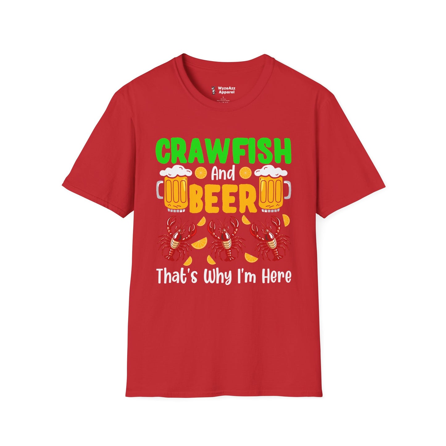 Crawfish & Beer - New Orleans Mardi Gras T-Shirt