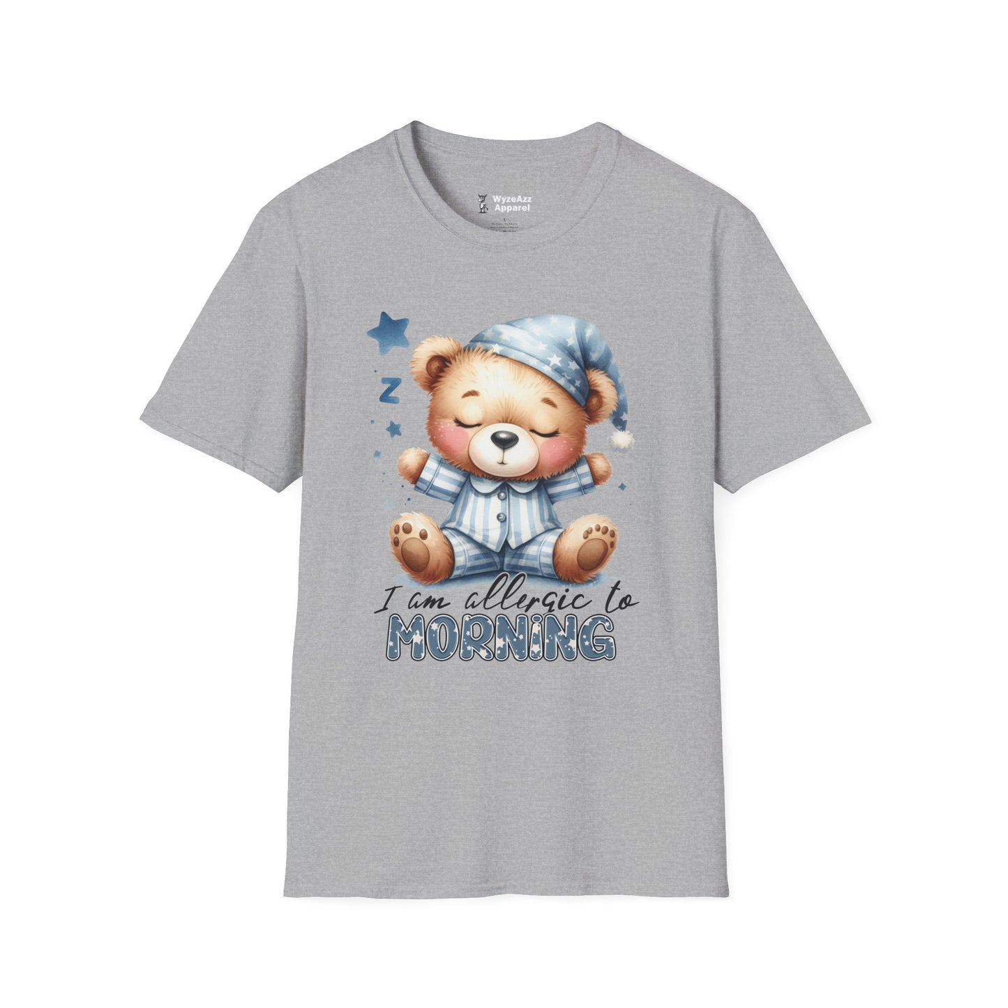 I Am Allergic To Morning Teddy Bear T-Shirt