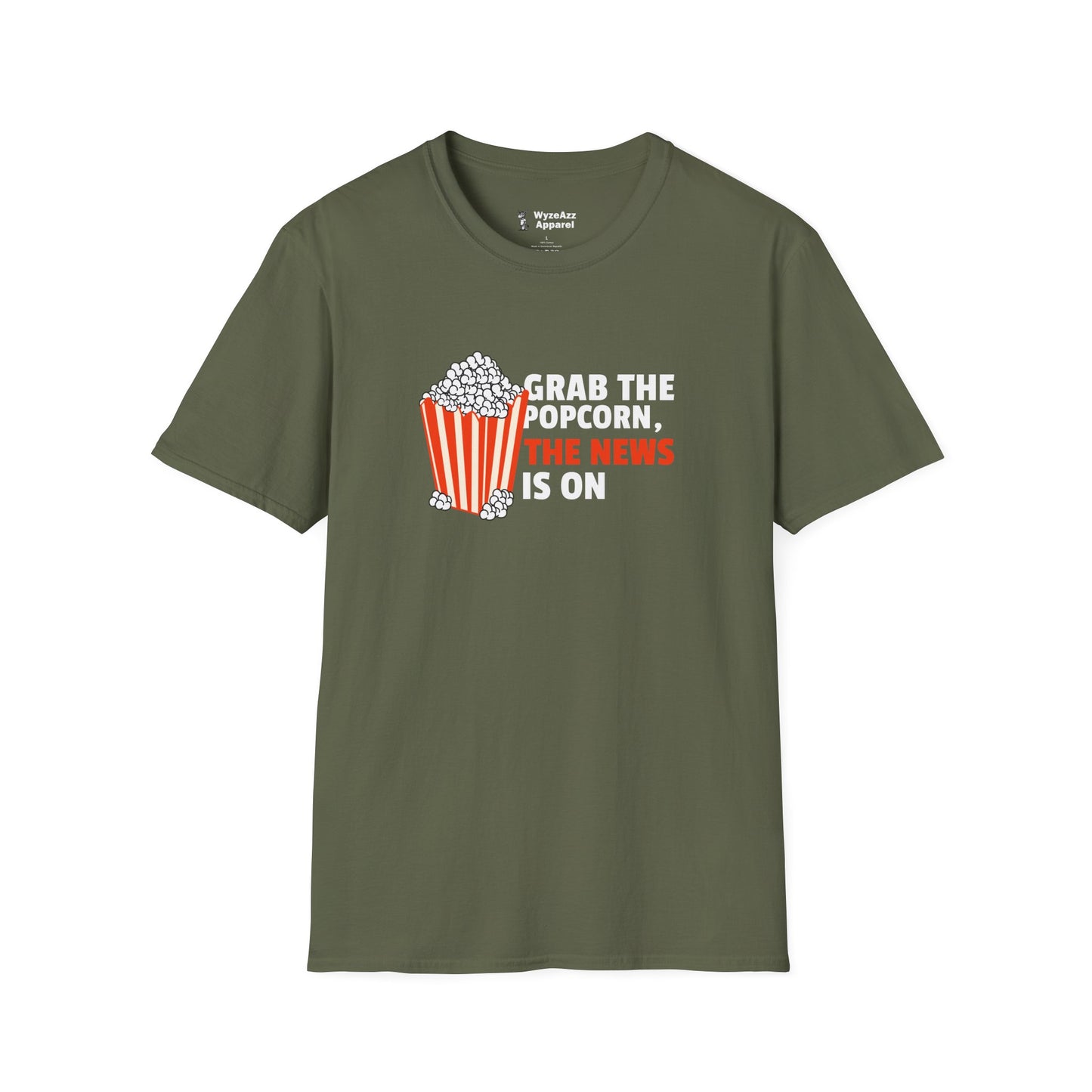 Grab The Popcorn News Media T-Shirt