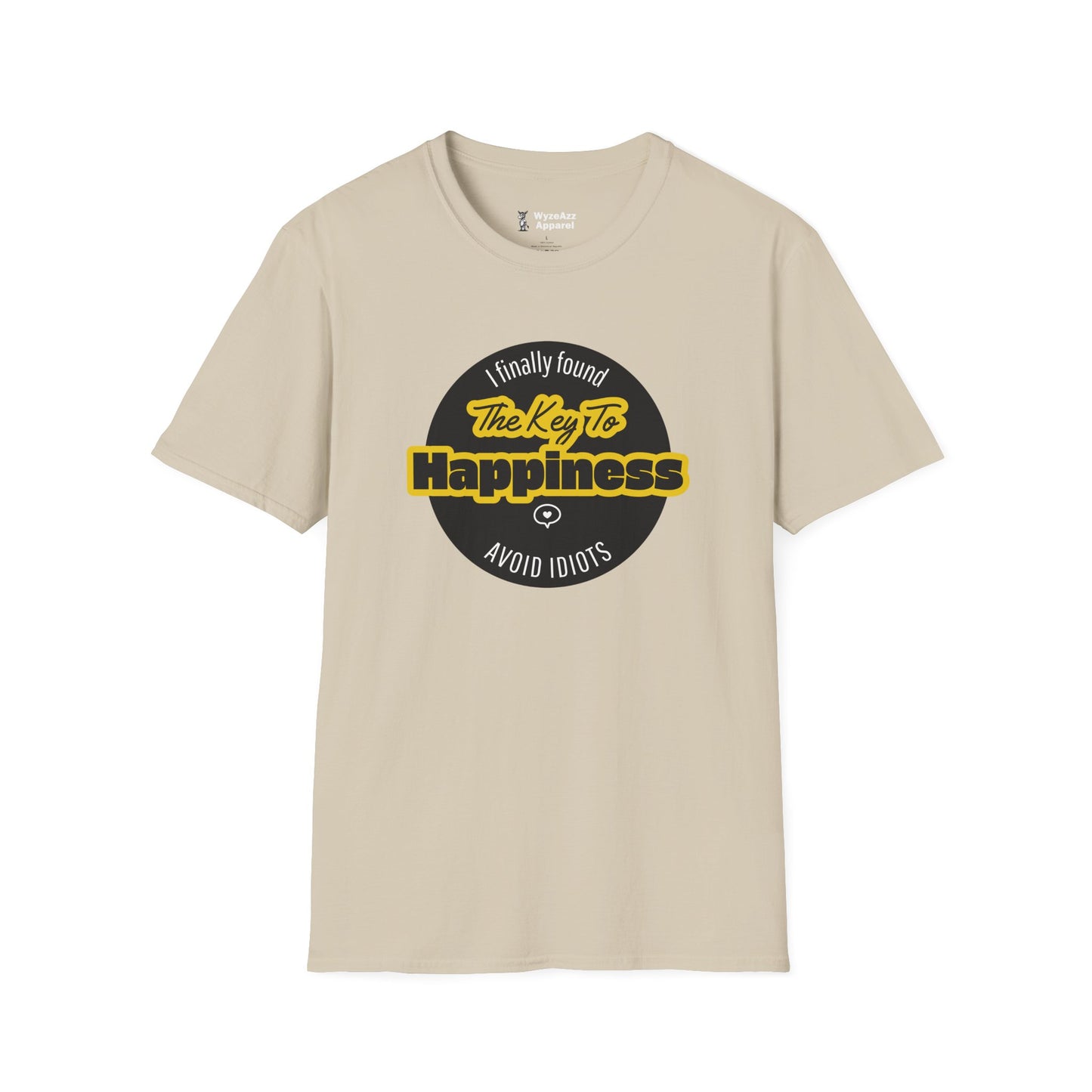 The Key To Happiness. Avoid Idiots T-Shirt