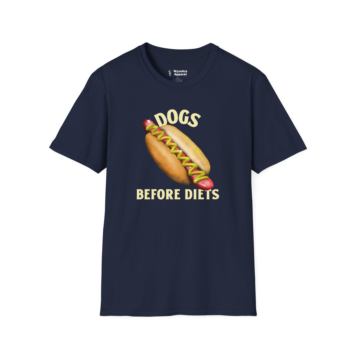 Dogs Before Diets Hotdog T-Shirt