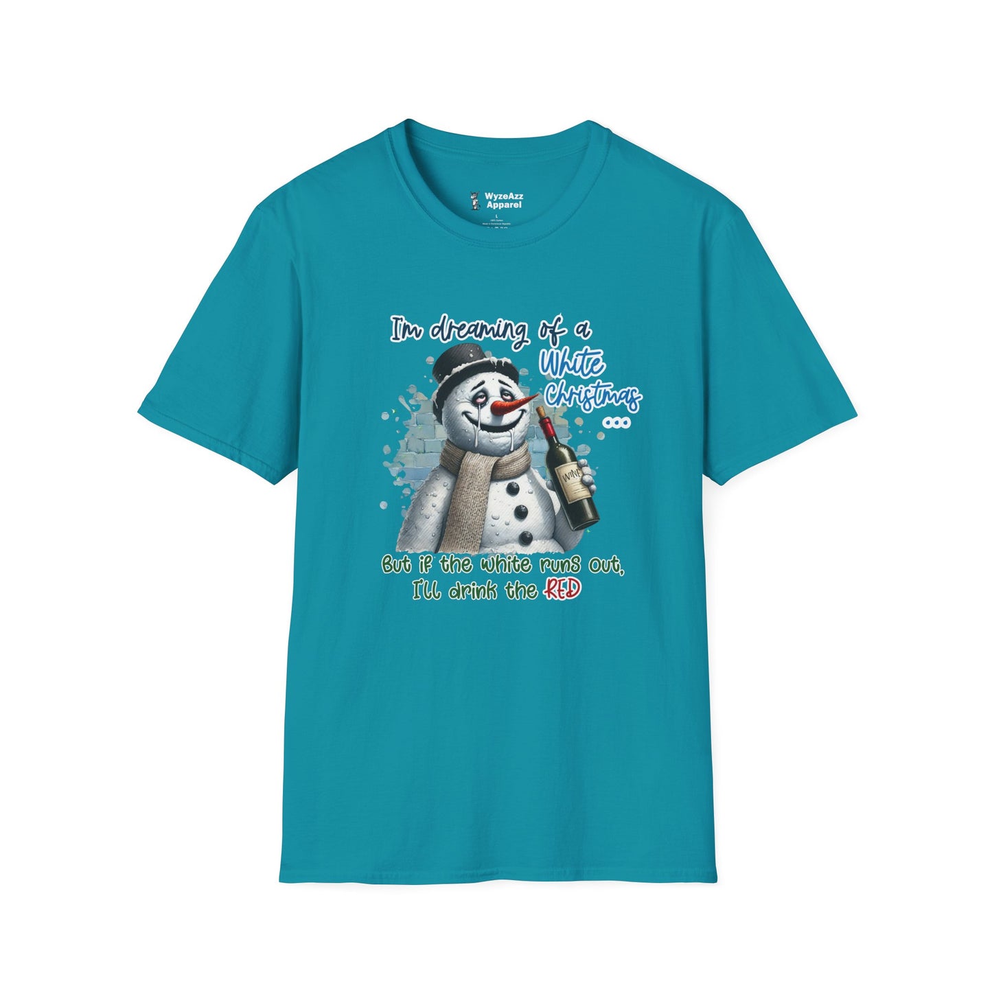 I'm Dreaming Of A White Christmas (Wine) T-Shirt