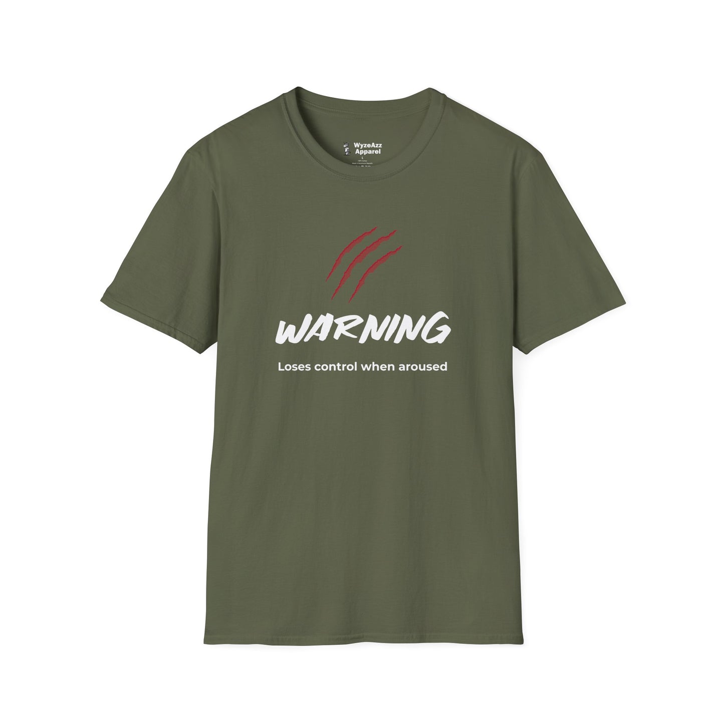 Warning, Loses Control When Aroused Scratch T-Shirt