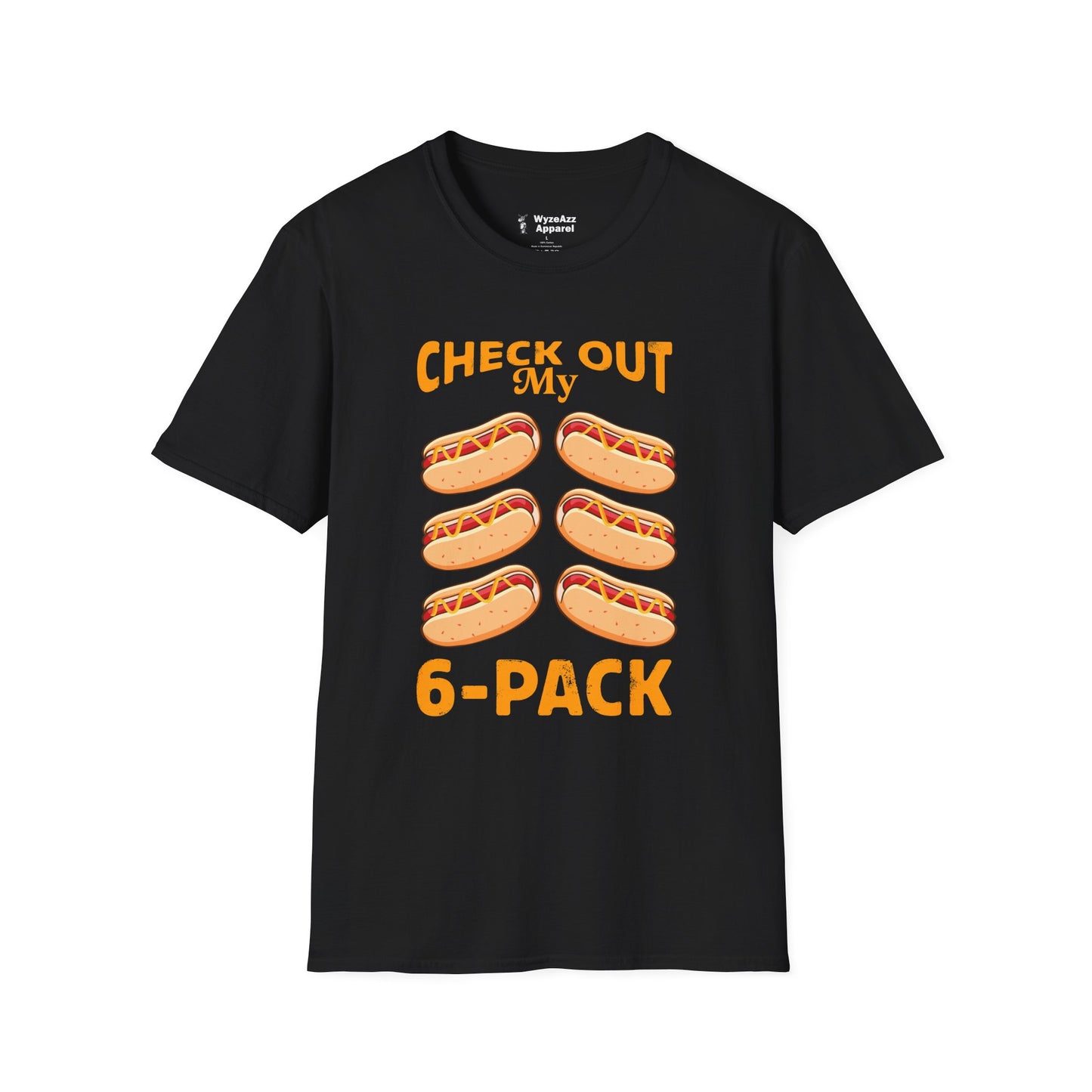 Check Out My 6 Pack Hotdog T-Shirt