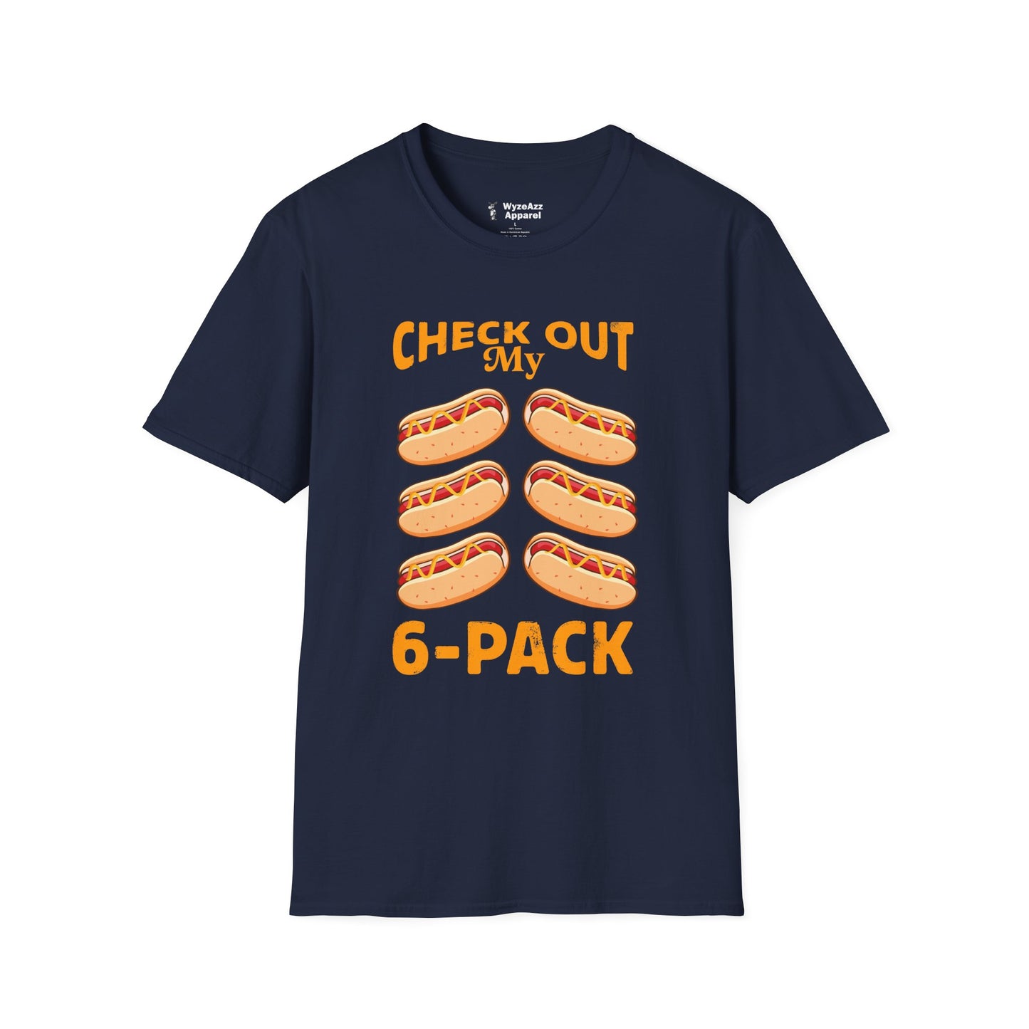 Check Out My 6 Pack Hotdog T-Shirt