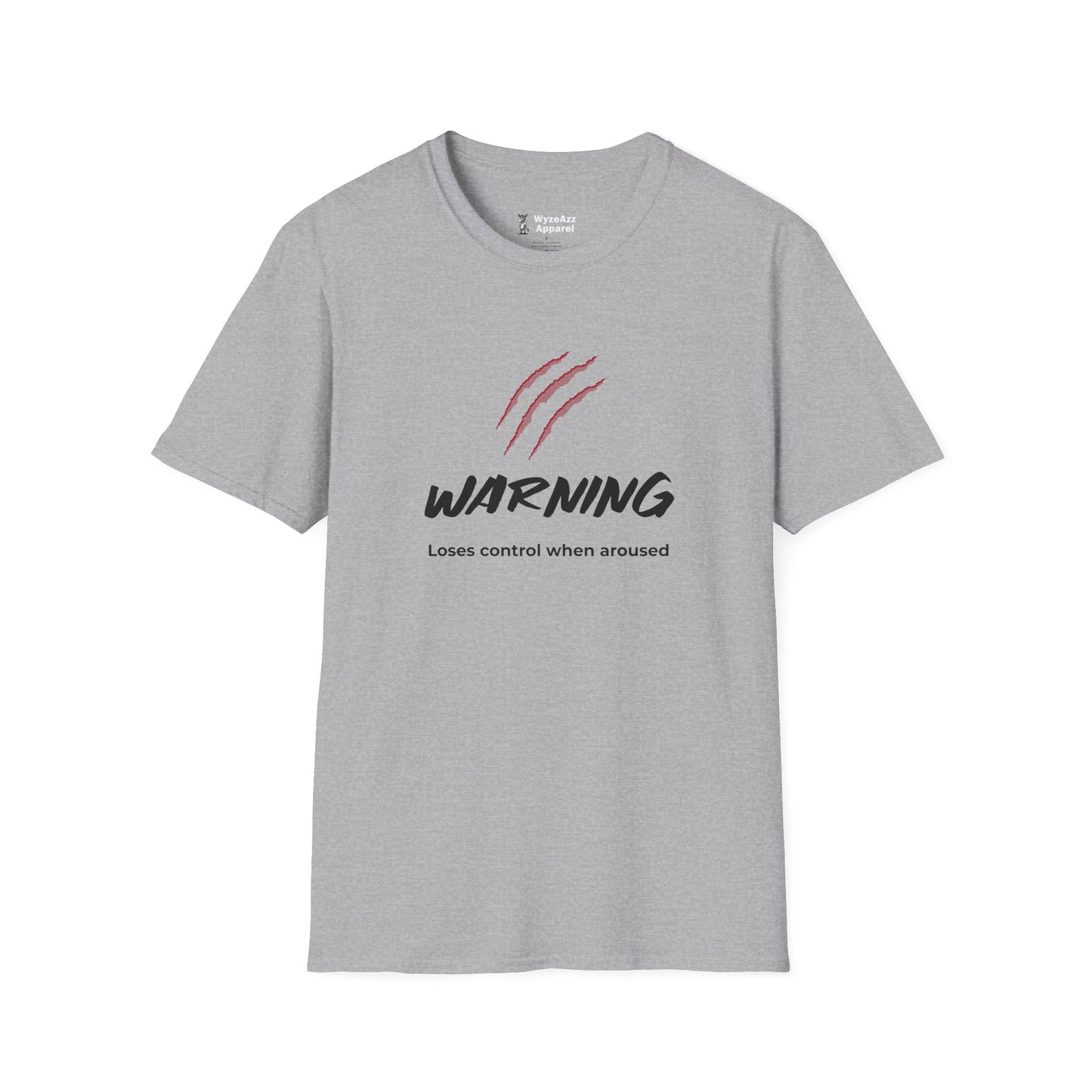 Warning, Loses Control When Aroused Scratch T-Shirt
