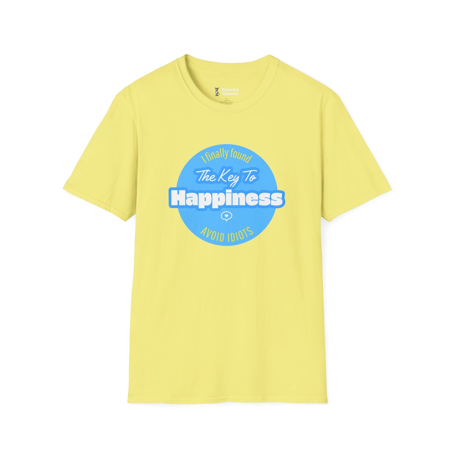 The Key To Happiness. Avoid Idiots T-Shirt