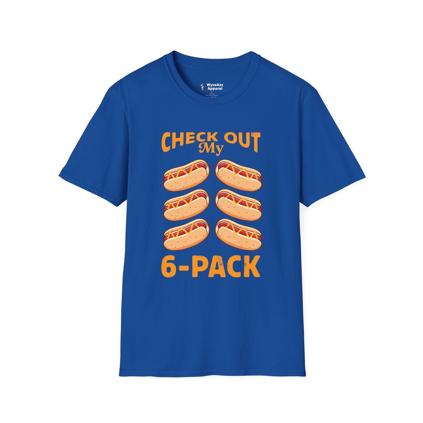 Check Out My 6 Pack Hotdog T-Shirt