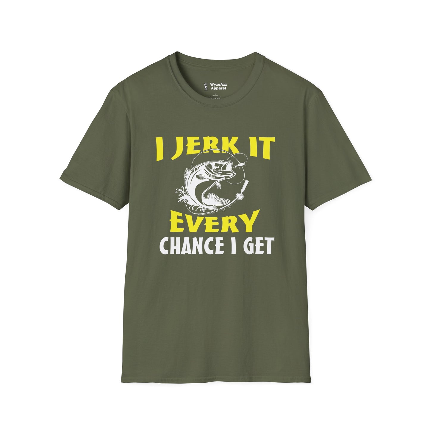 I Jerk It Every Chance Get Fishing T-Shirt
