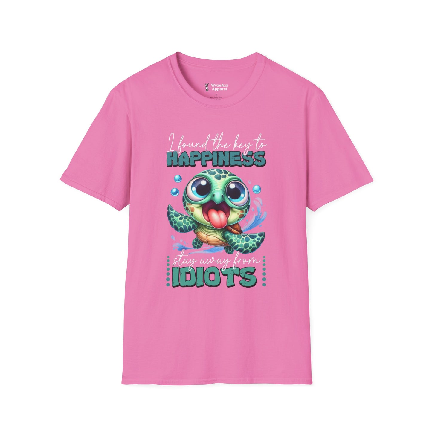 The Key To Happiness - Stay Away From Idiots T-Shirt