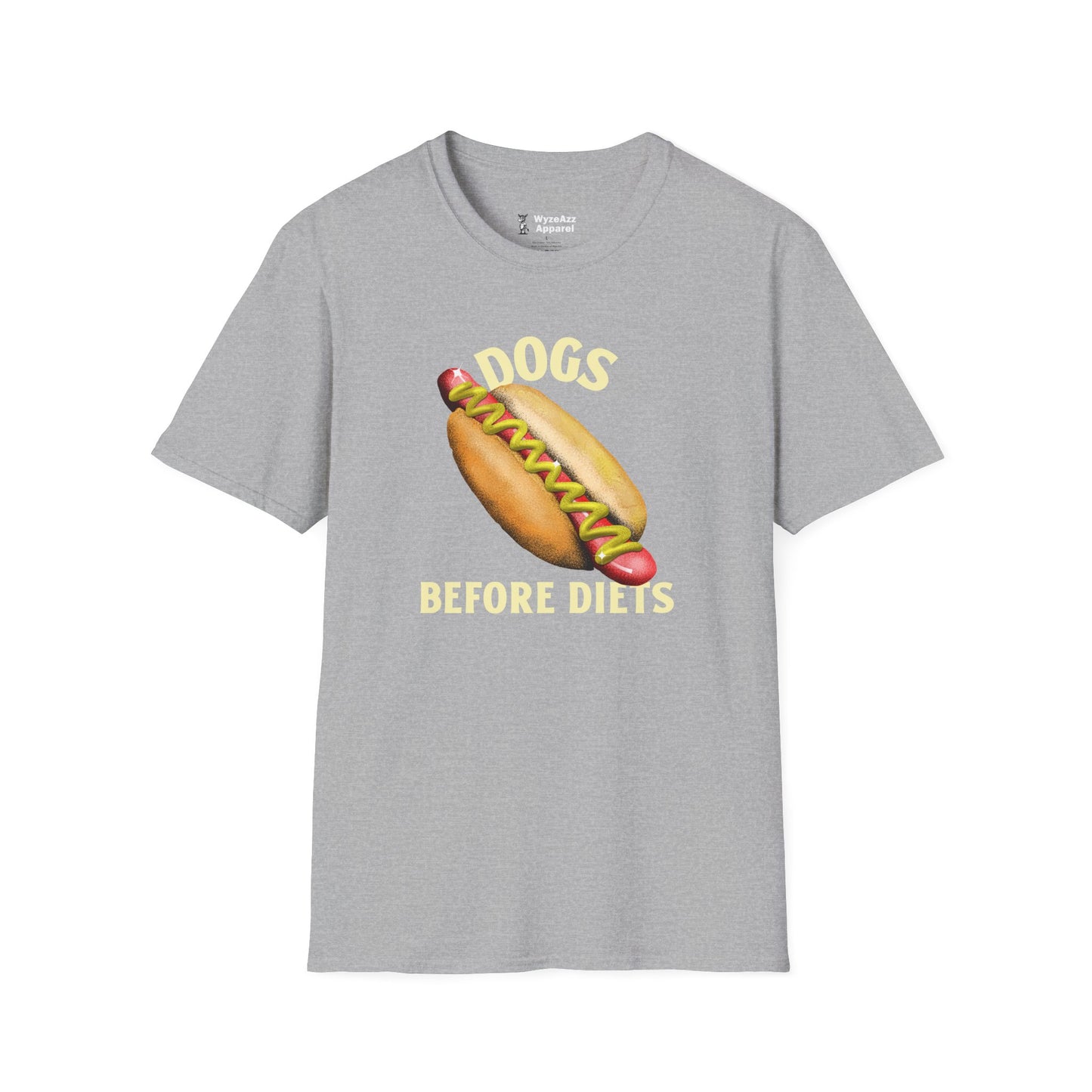 Dogs Before Diets Hotdog T-Shirt