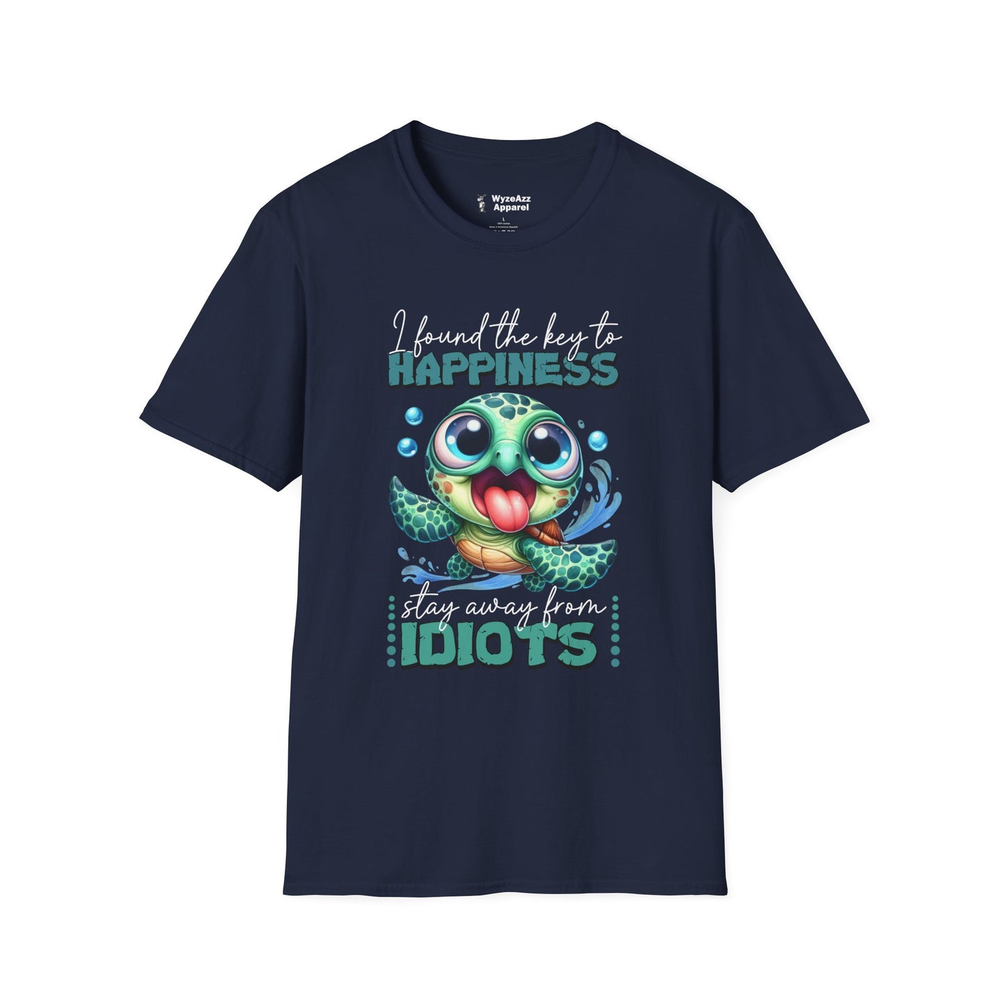 The Key To Happiness - Stay Away From Idiots T-Shirt