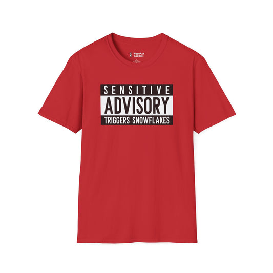 Sensitive Advisory Snowflakes T-Shirt