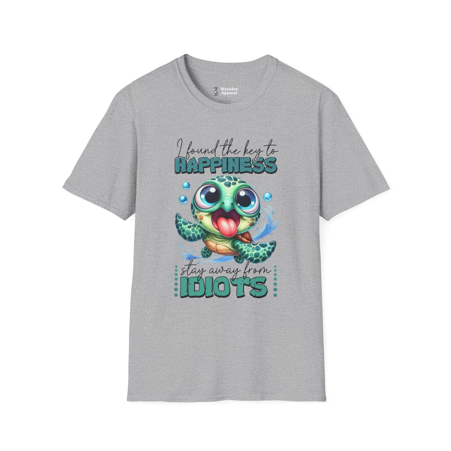The Key To Happiness - Stay Away From Idiots T-Shirt