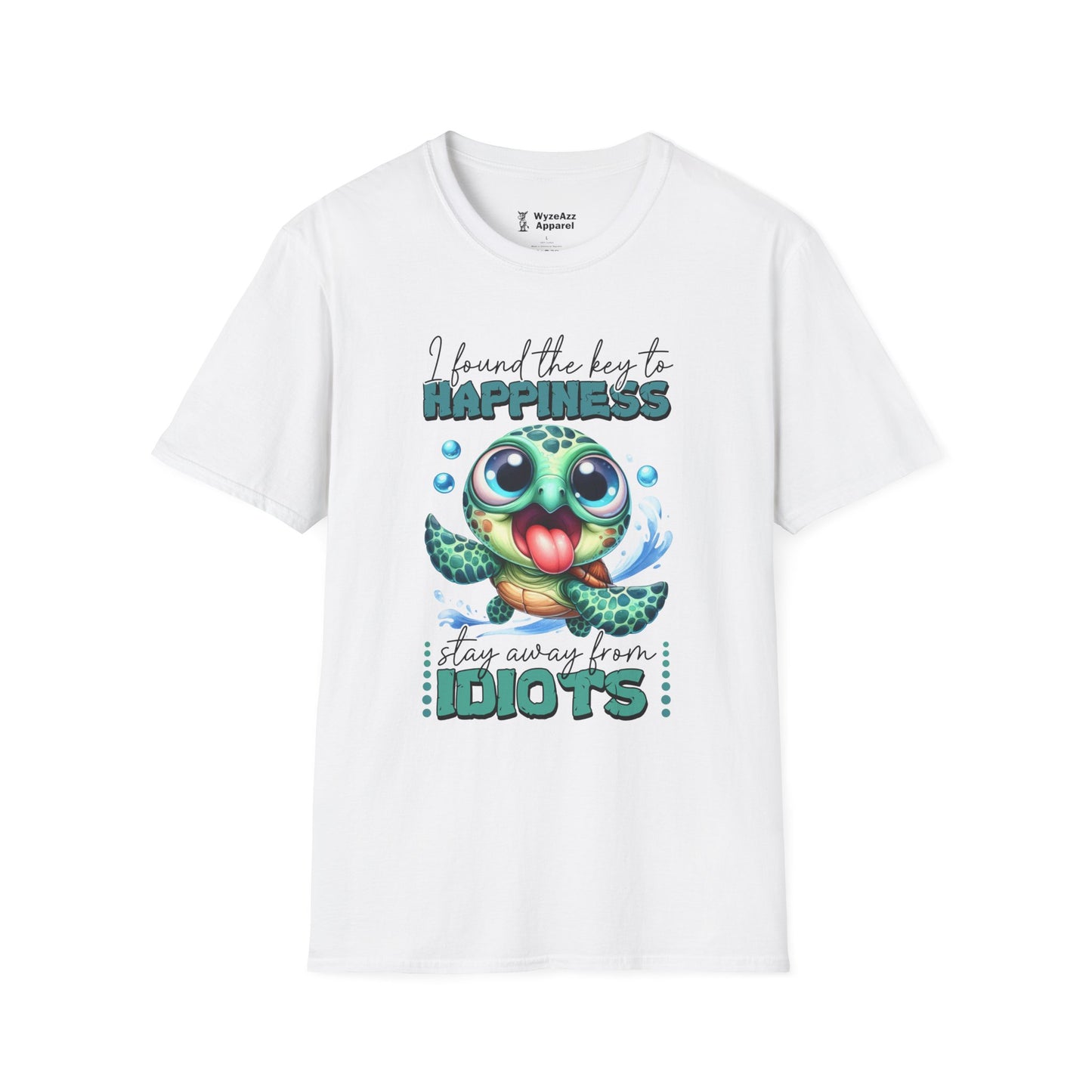 The Key To Happiness - Stay Away From Idiots T-Shirt