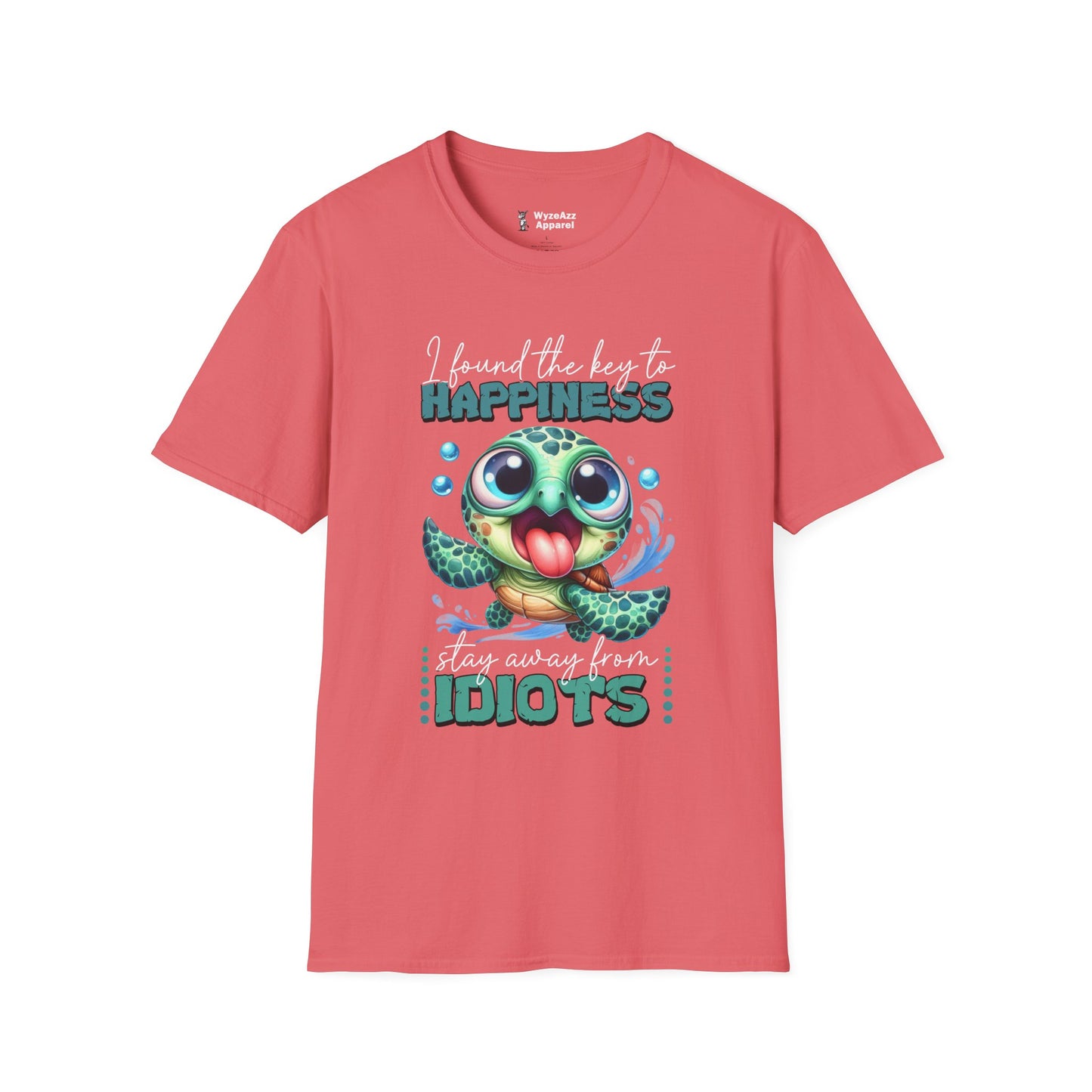 The Key To Happiness - Stay Away From Idiots T-Shirt