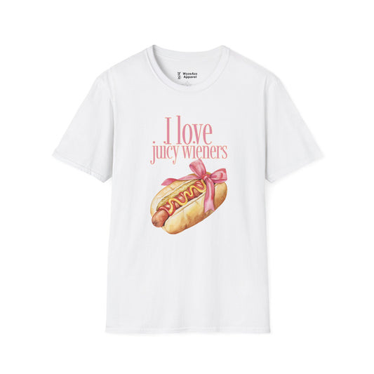 I Love Juicy Wieners Hotdog T-Shirt