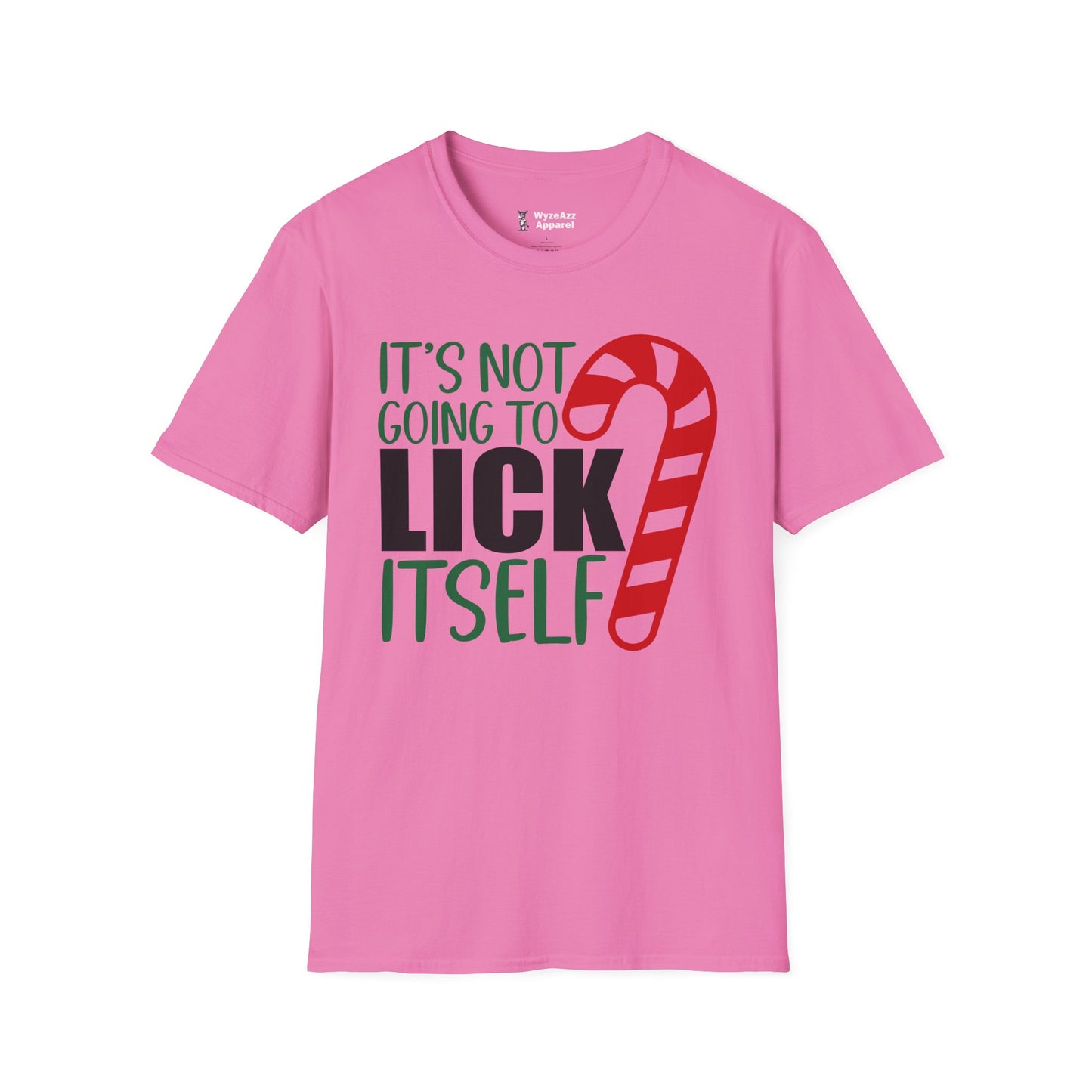 It's Not Going To Lick Itself - Candy Cane Christmas T-Shirt
