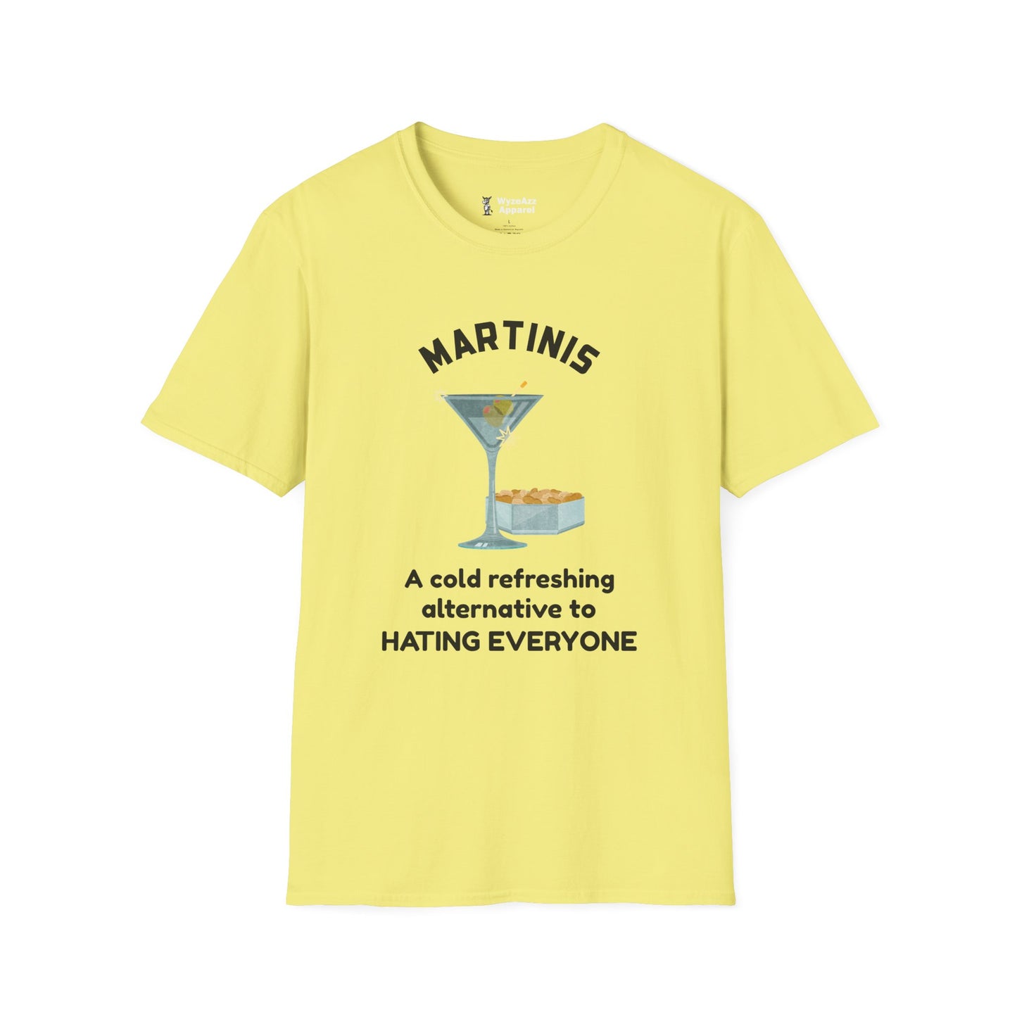 Martinis - A Cold Refreshing Alternative to Hating Everyone T-Shirt