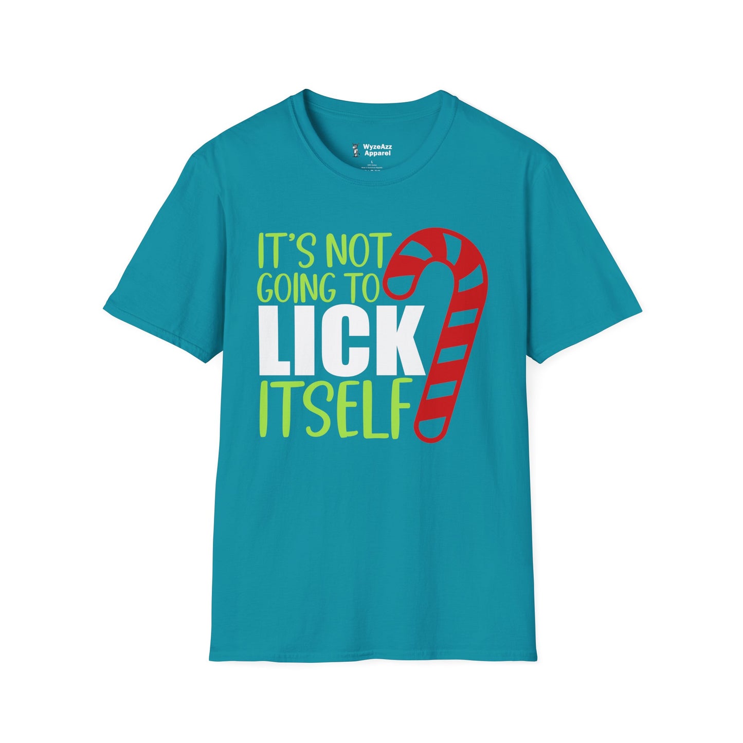 It's Not Going To Lick Itself - Candy Cane Christmas T-Shirt