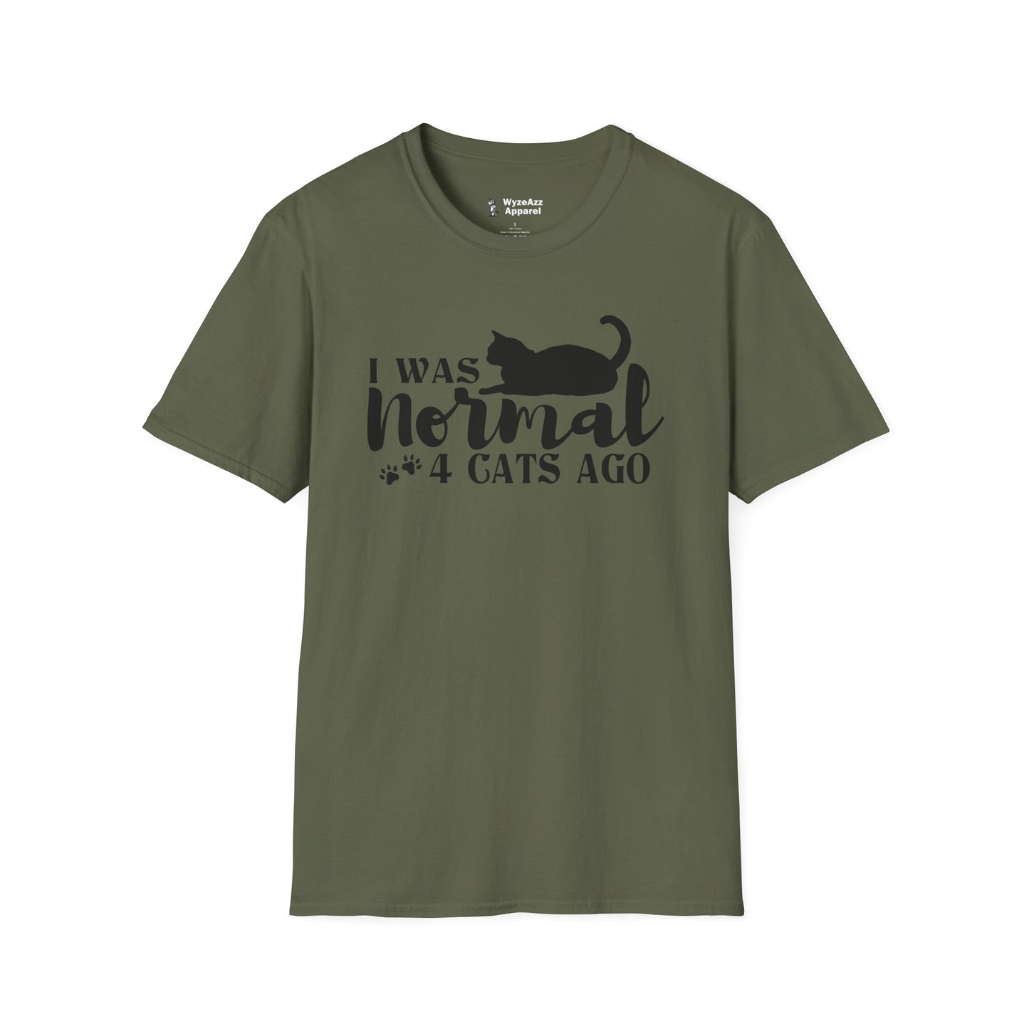 I Was Normal 4 Cats Ago T-Shirt