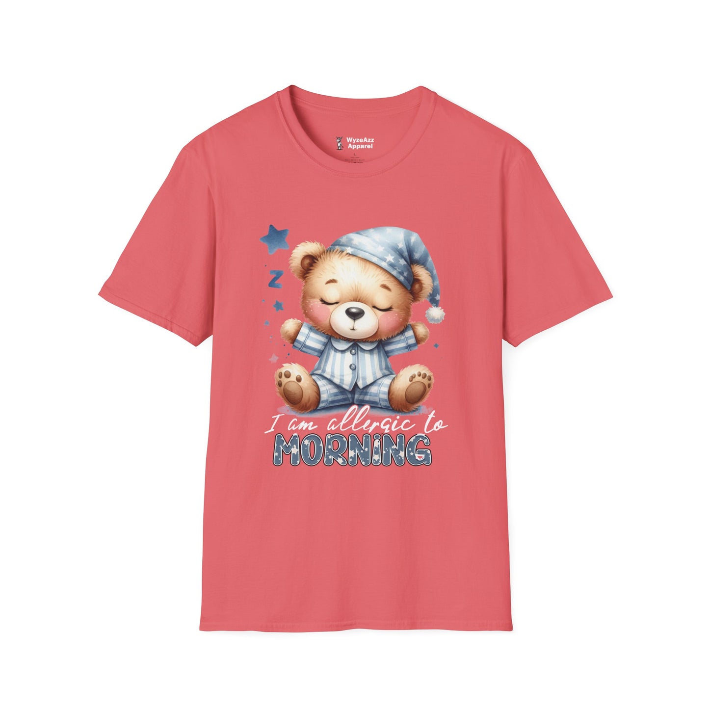 I Am Allergic To Morning  Teddy Bear T-Shirt