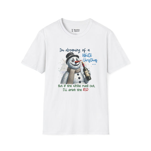 I'm Dreaming Of A White Christmas (Wine) T-Shirt